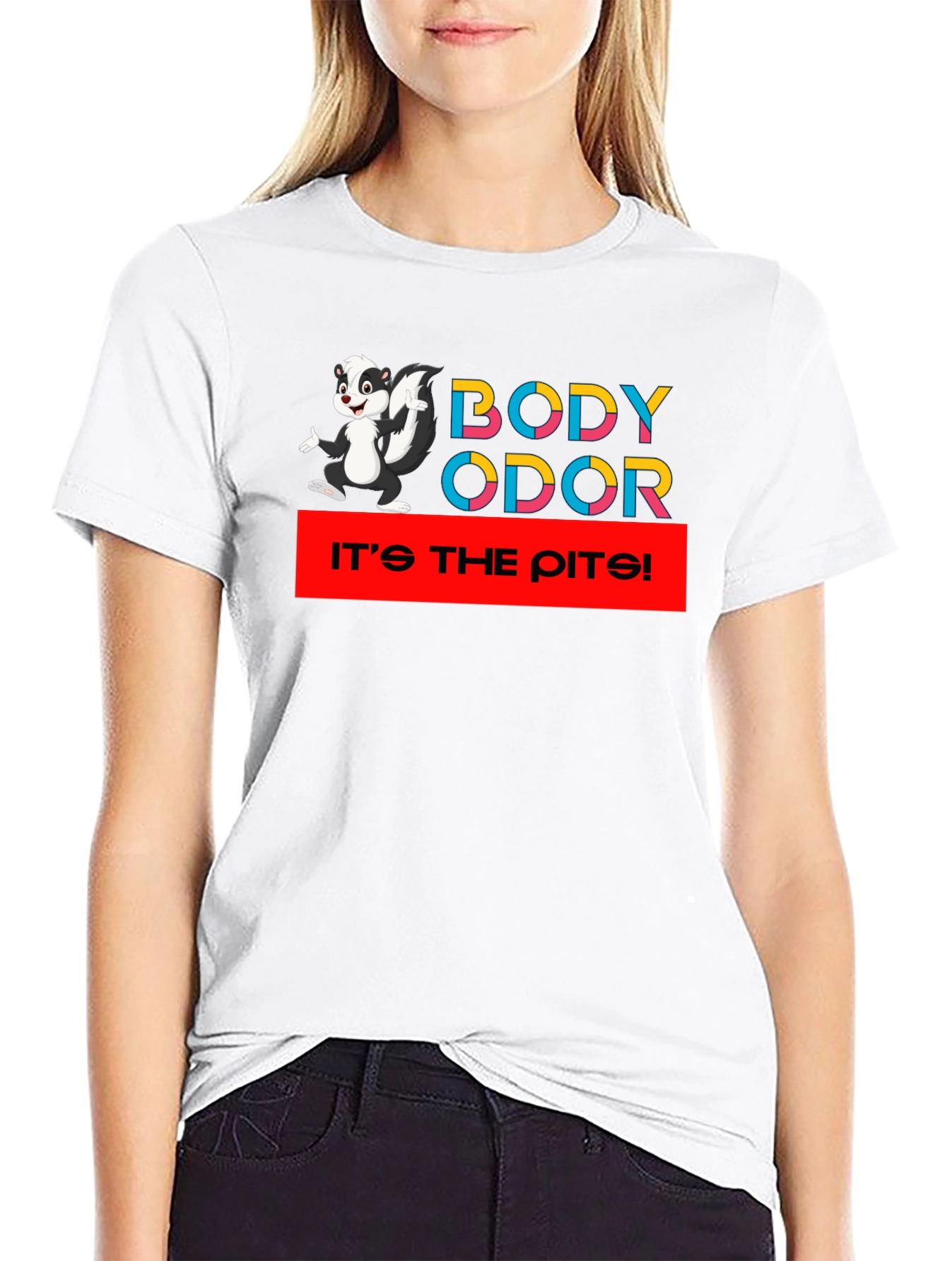 Body Odor Skunk Black T-Shirt