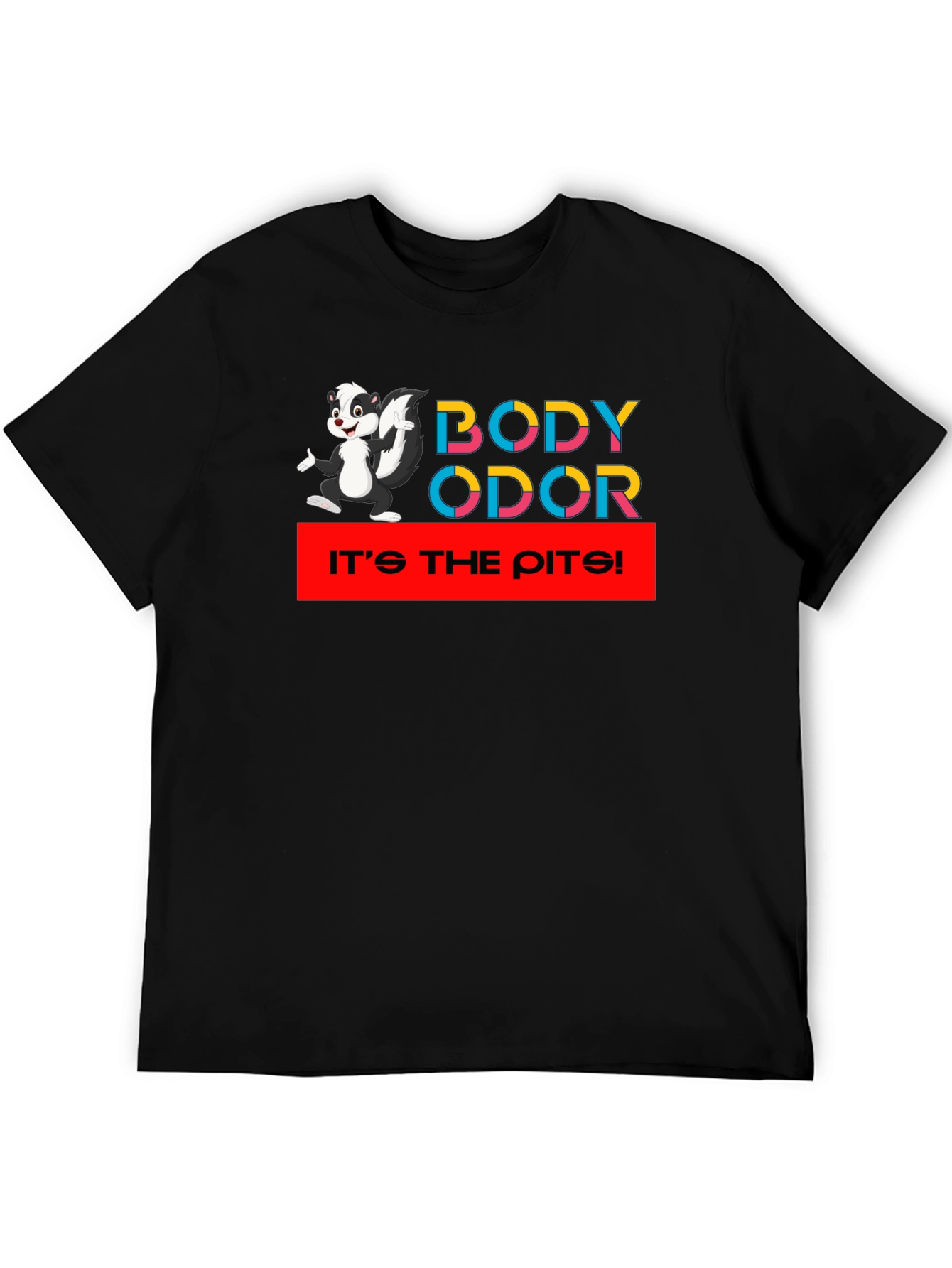 Body Odor Skunk Black T-Shirt
