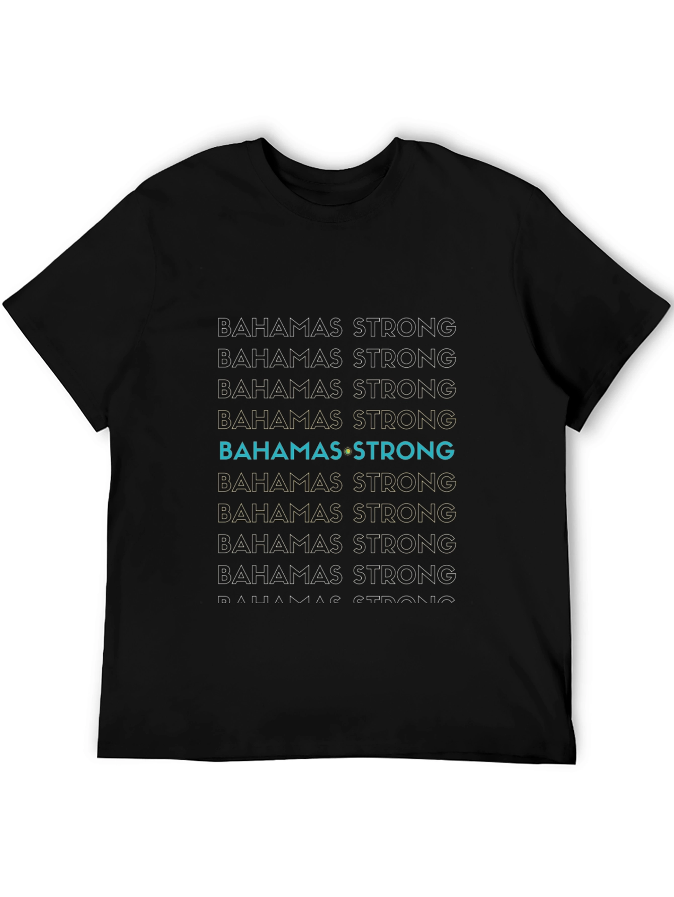 Bahamas Strong Graphic T-Shirt - Black