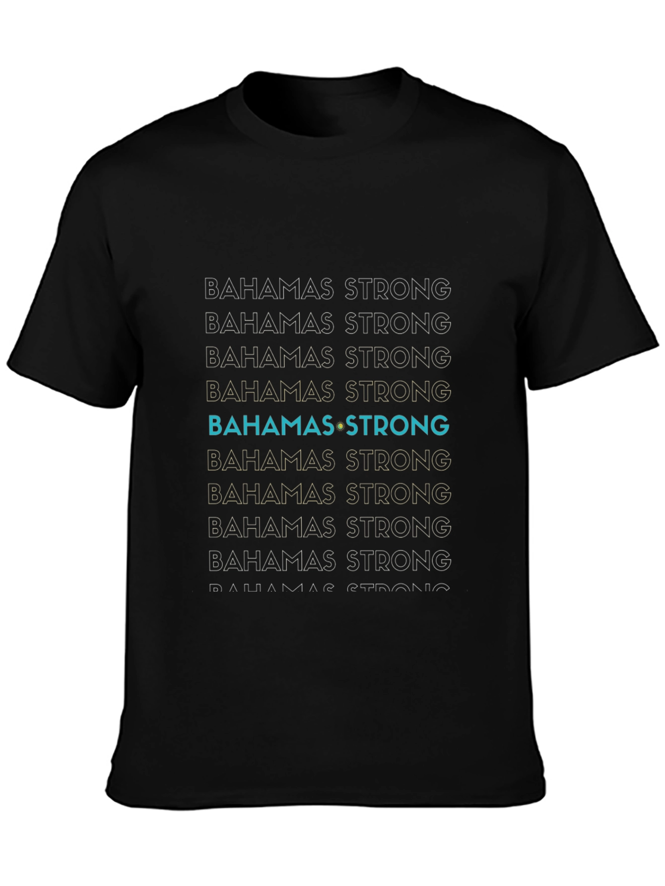 Bahamas Strong Graphic T-Shirt - Black