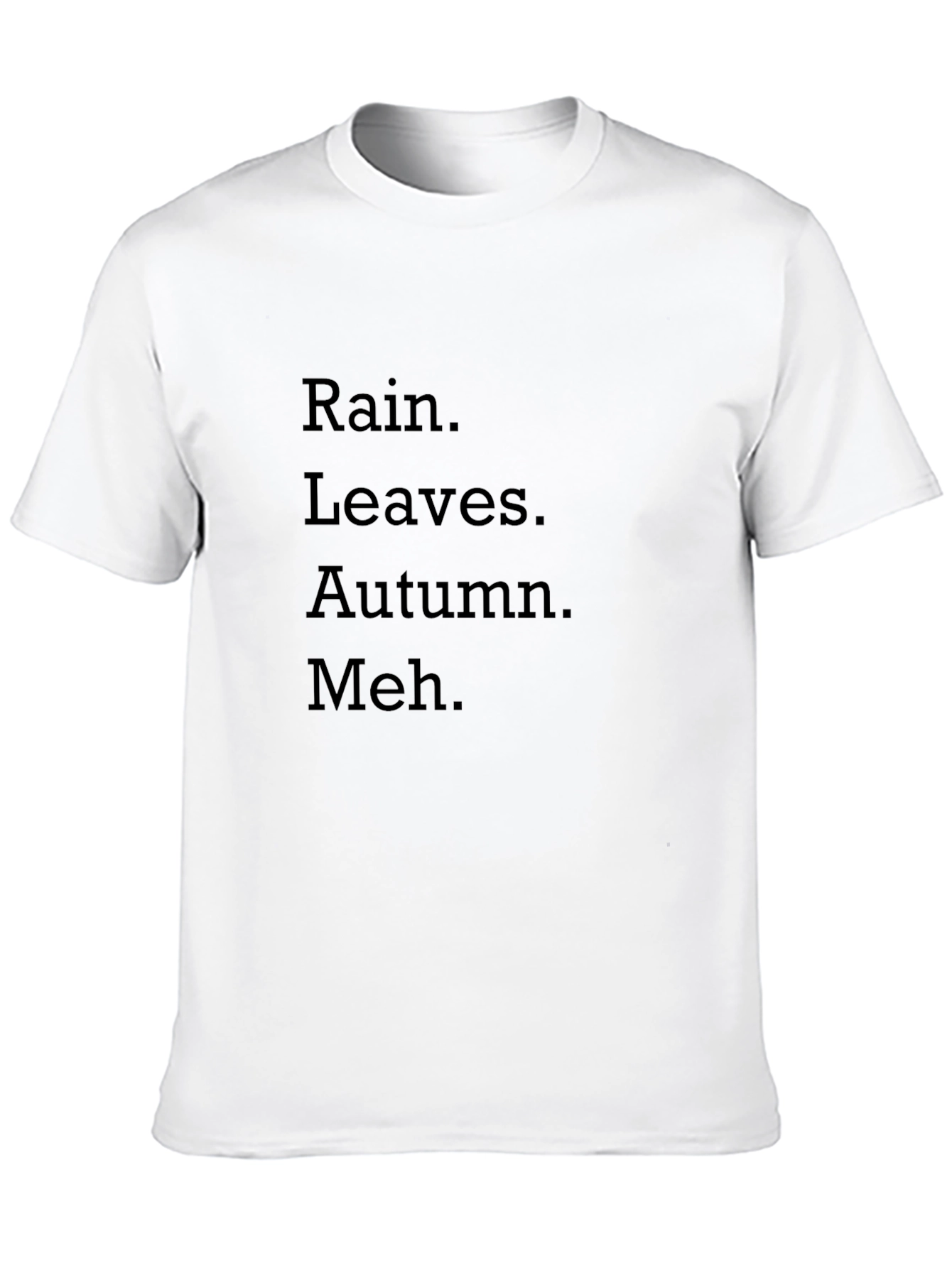 Rain Leaves Autumn Meh T-Shirt
