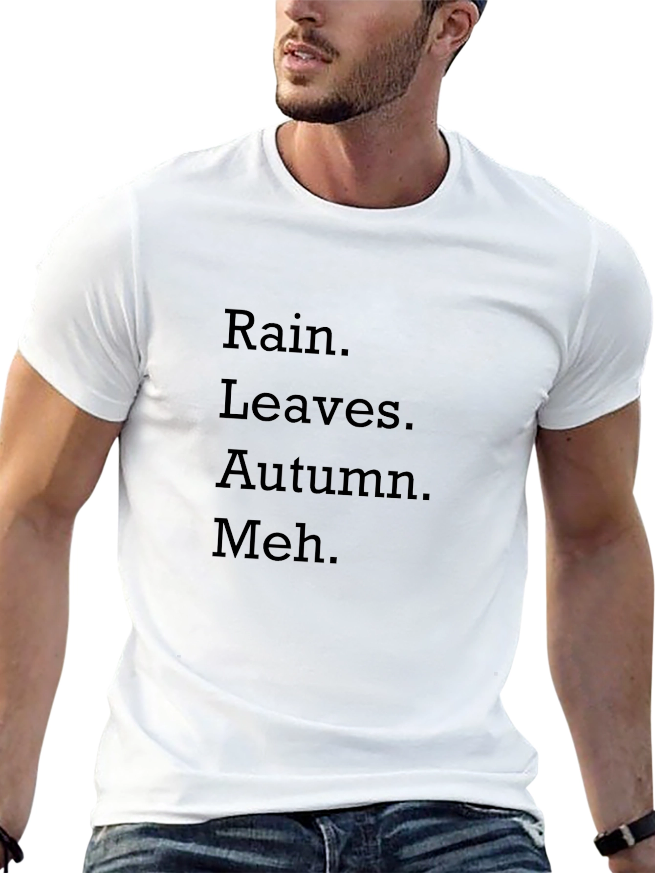 Rain Leaves Autumn Meh T-Shirt