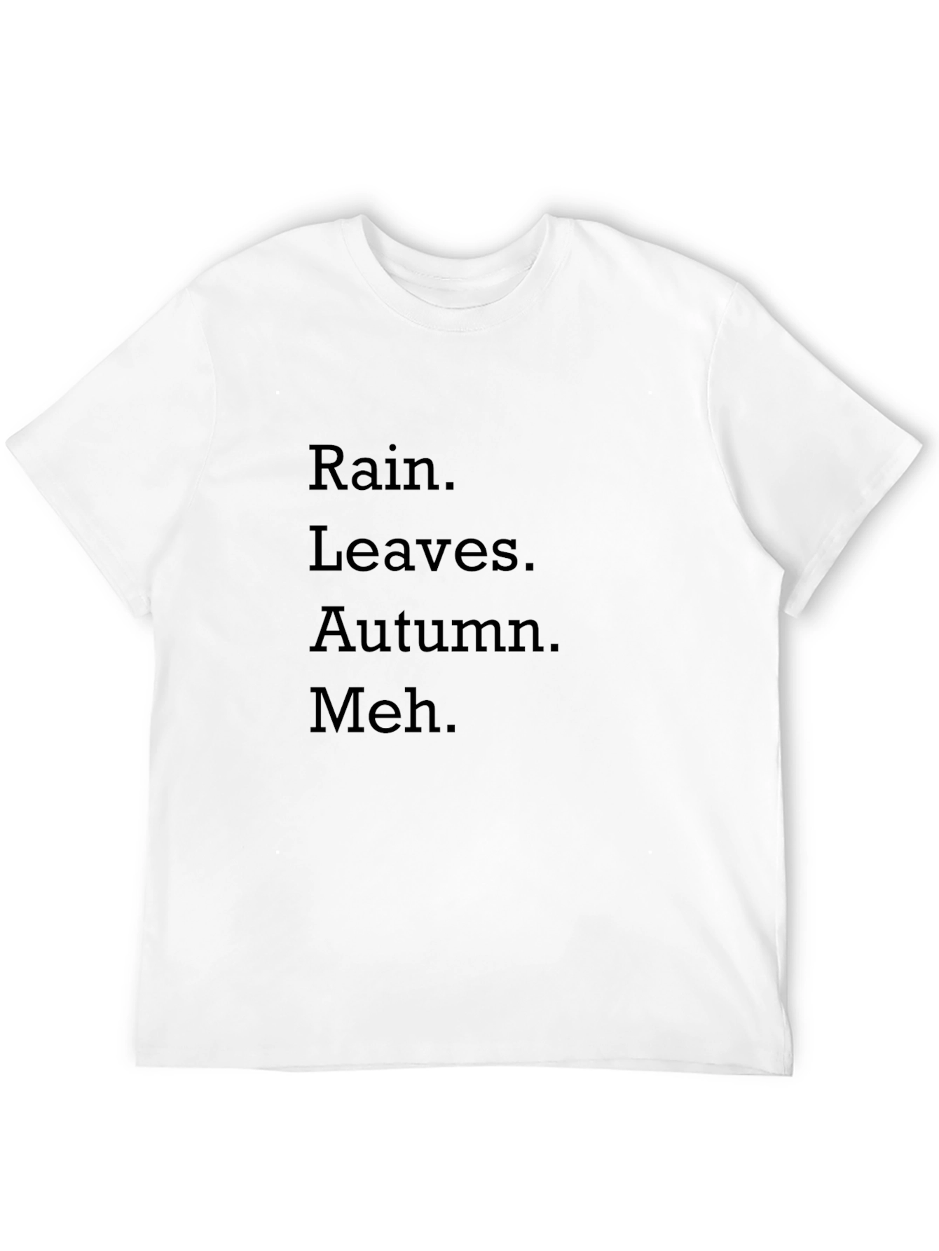 Rain Leaves Autumn Meh T-Shirt