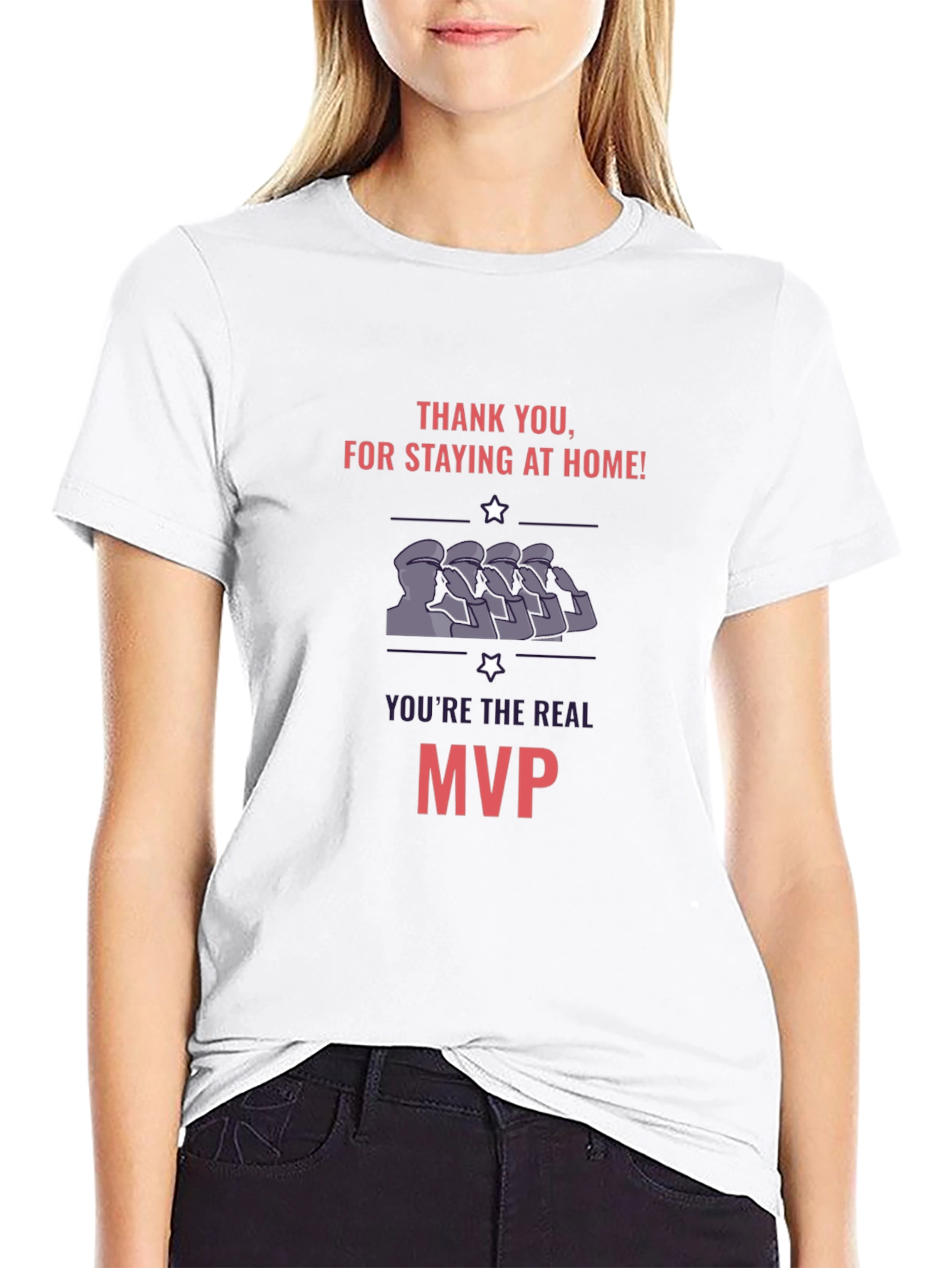 Thank You MVP T-Shirt Stay Home Hero Tee