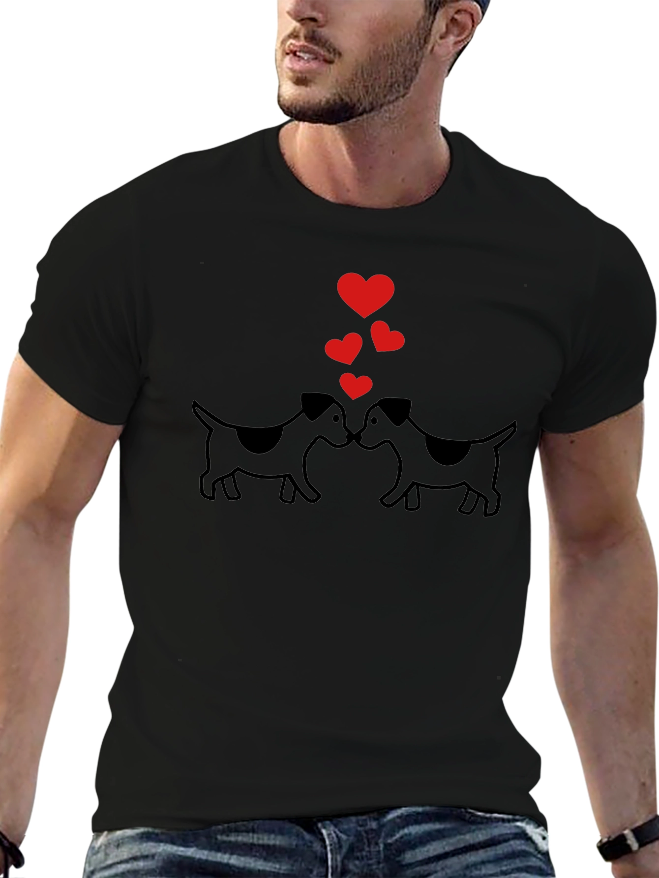 Cute Dog Love T-Shirt – Adorable Dog Lover Graphic Tee