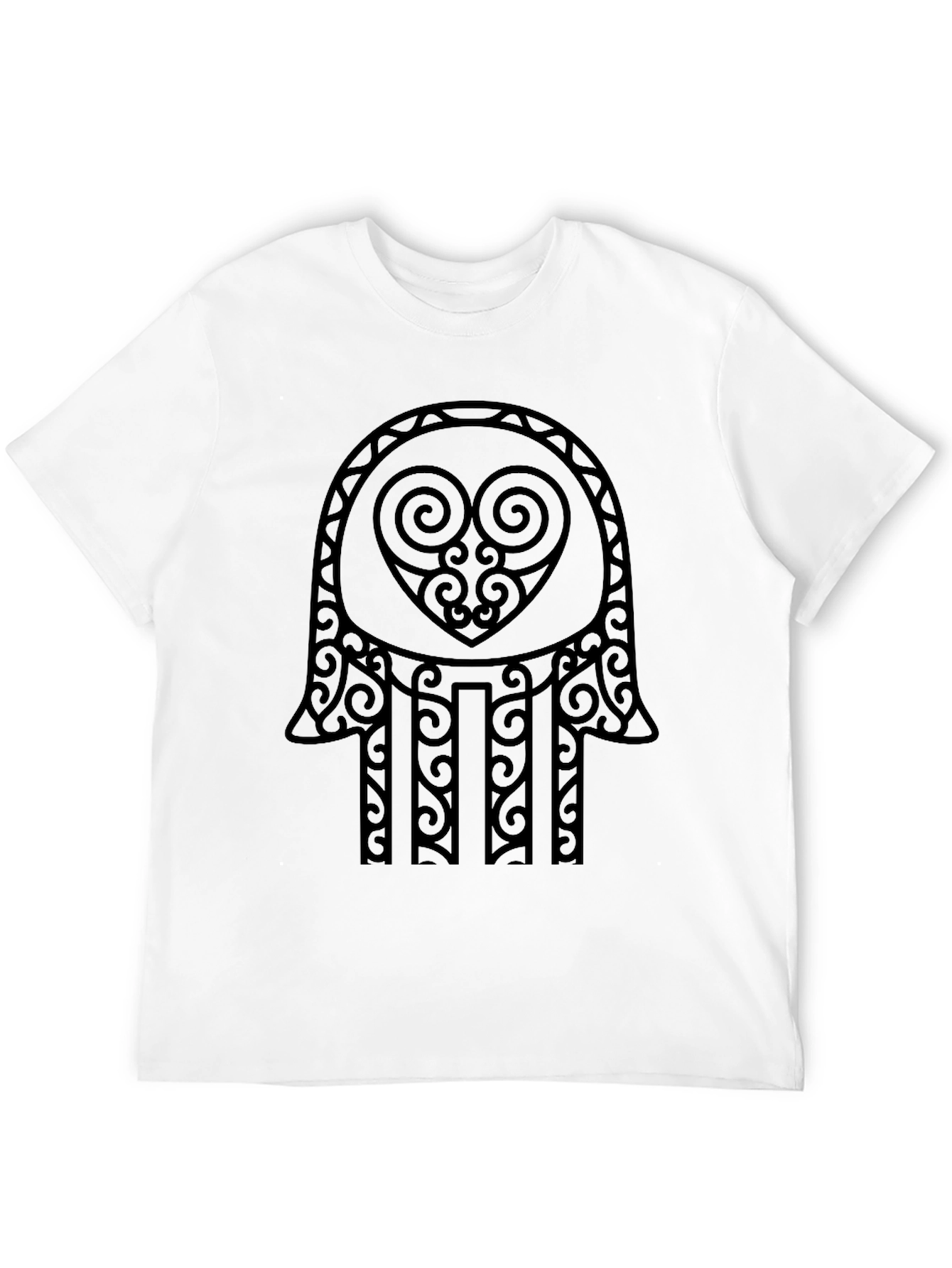 Black Hamsa Hand Graphic Tee