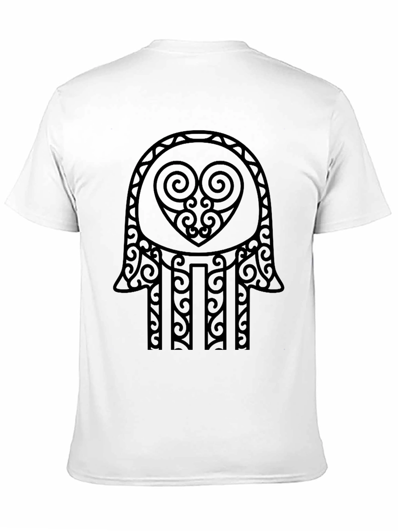 Black Hamsa Hand Graphic Tee