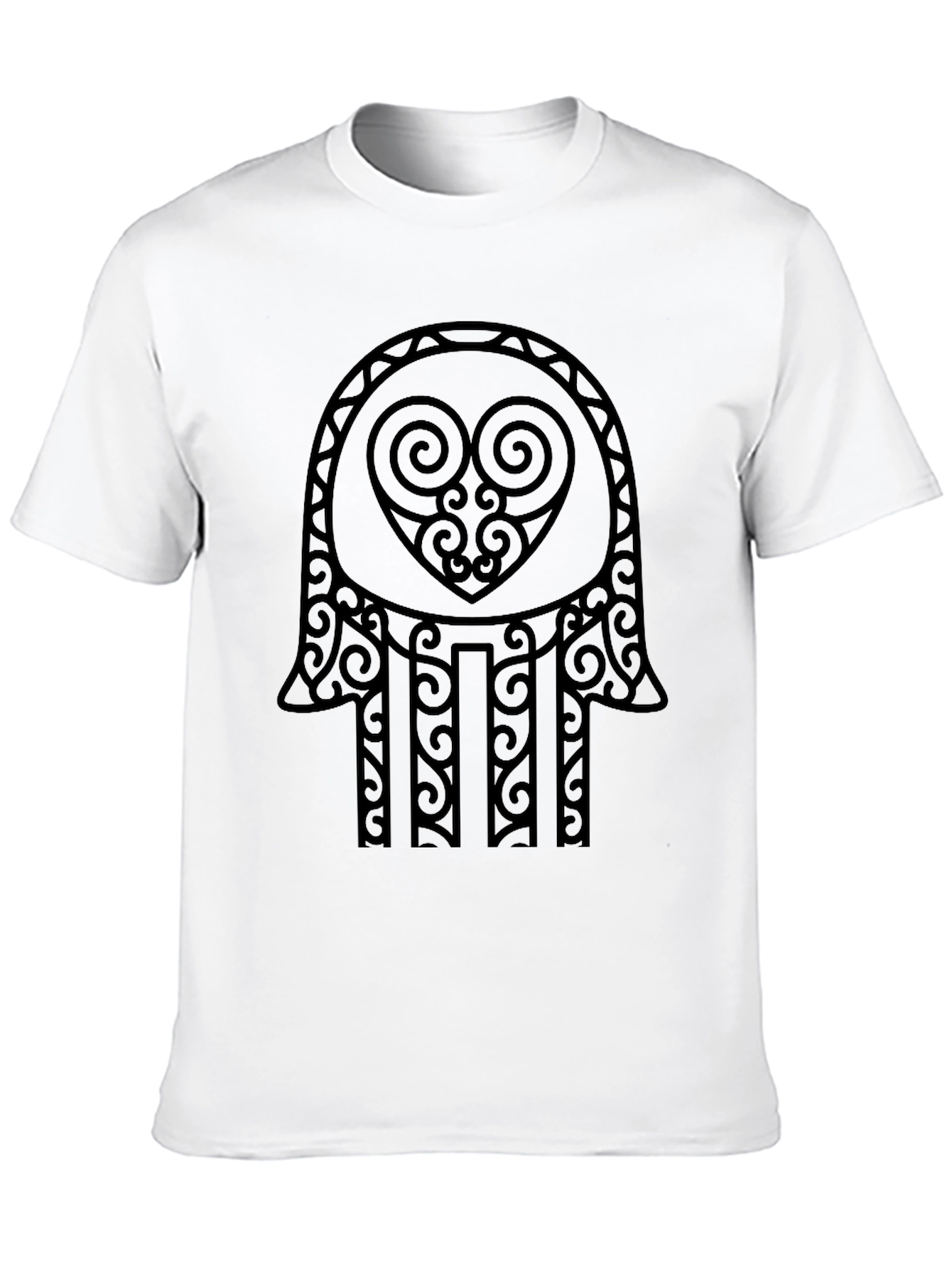 Black Hamsa Hand Graphic Tee