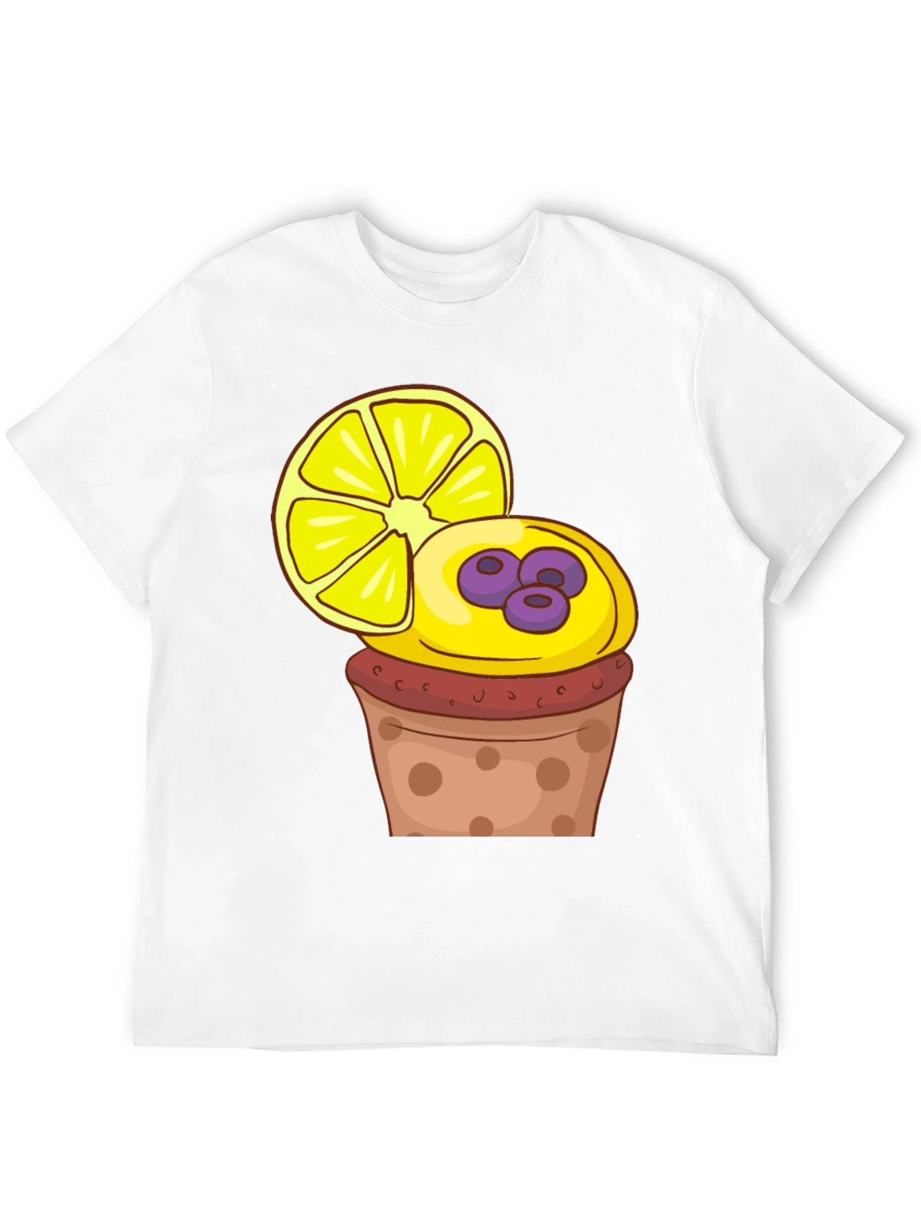 Lemon Cupcake Graphic Tee - Stylish & Fun!