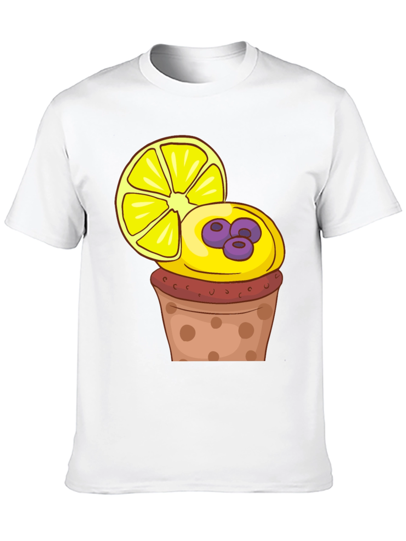Lemon Cupcake Graphic Tee - Stylish & Fun!