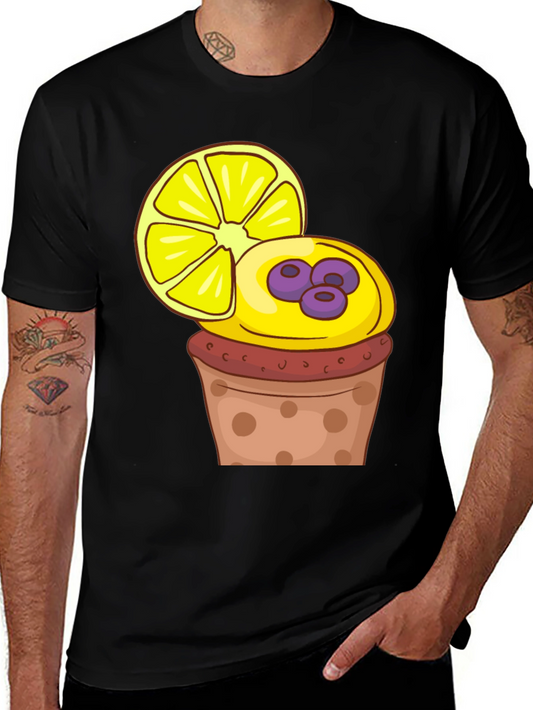 Lemon Cupcake Graphic Tee - Stylish & Fun!