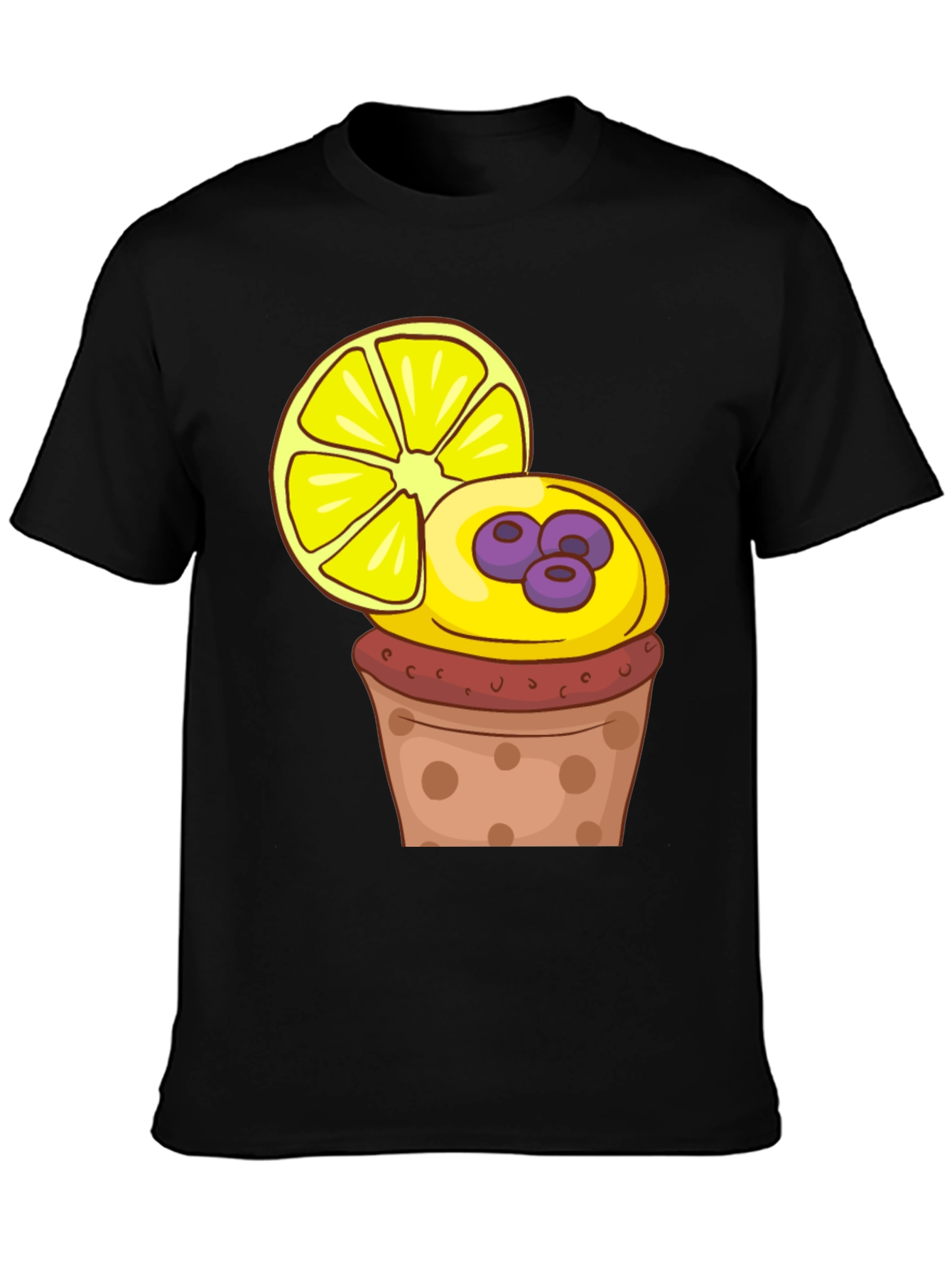 Lemon Cupcake Graphic Tee - Stylish & Fun!