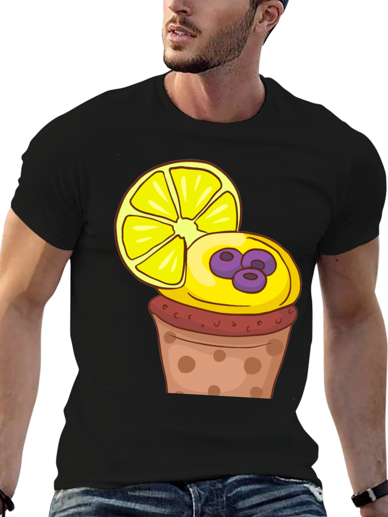 Lemon Cupcake Graphic Tee - Stylish & Fun!