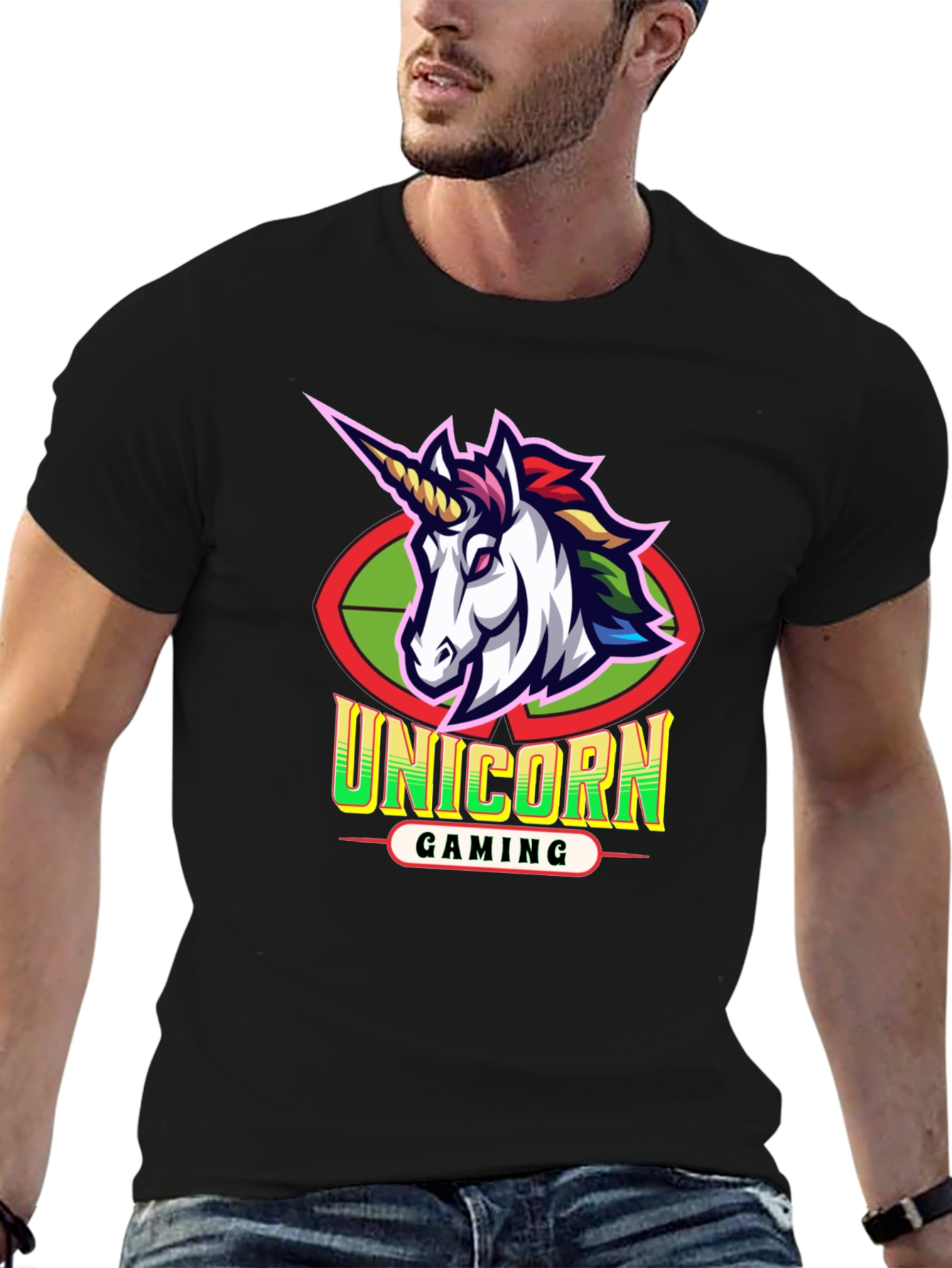Unicorn Gaming Black T-Shirt