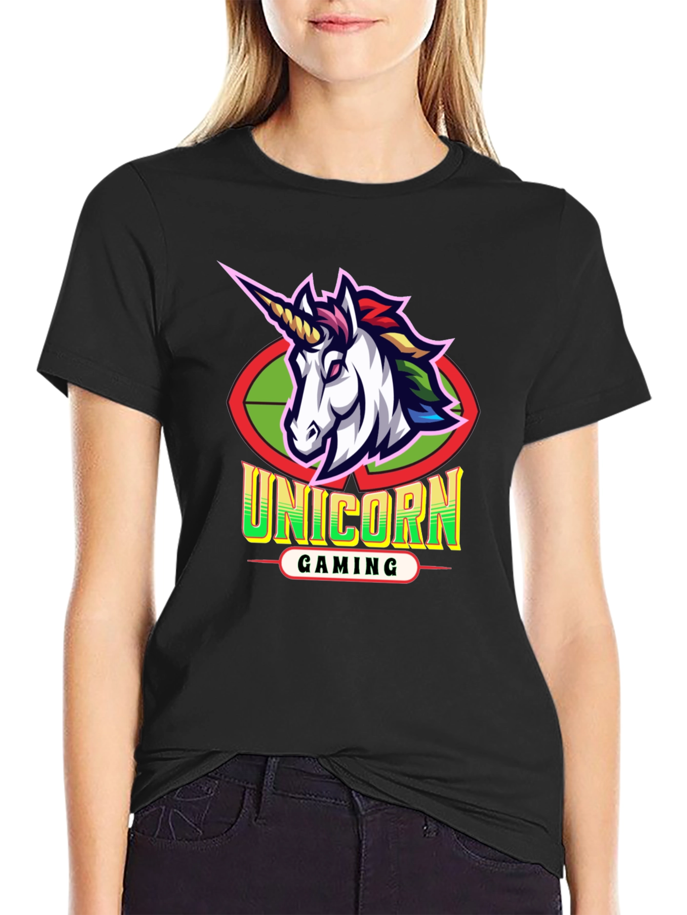 Unicorn Gaming Black T-Shirt