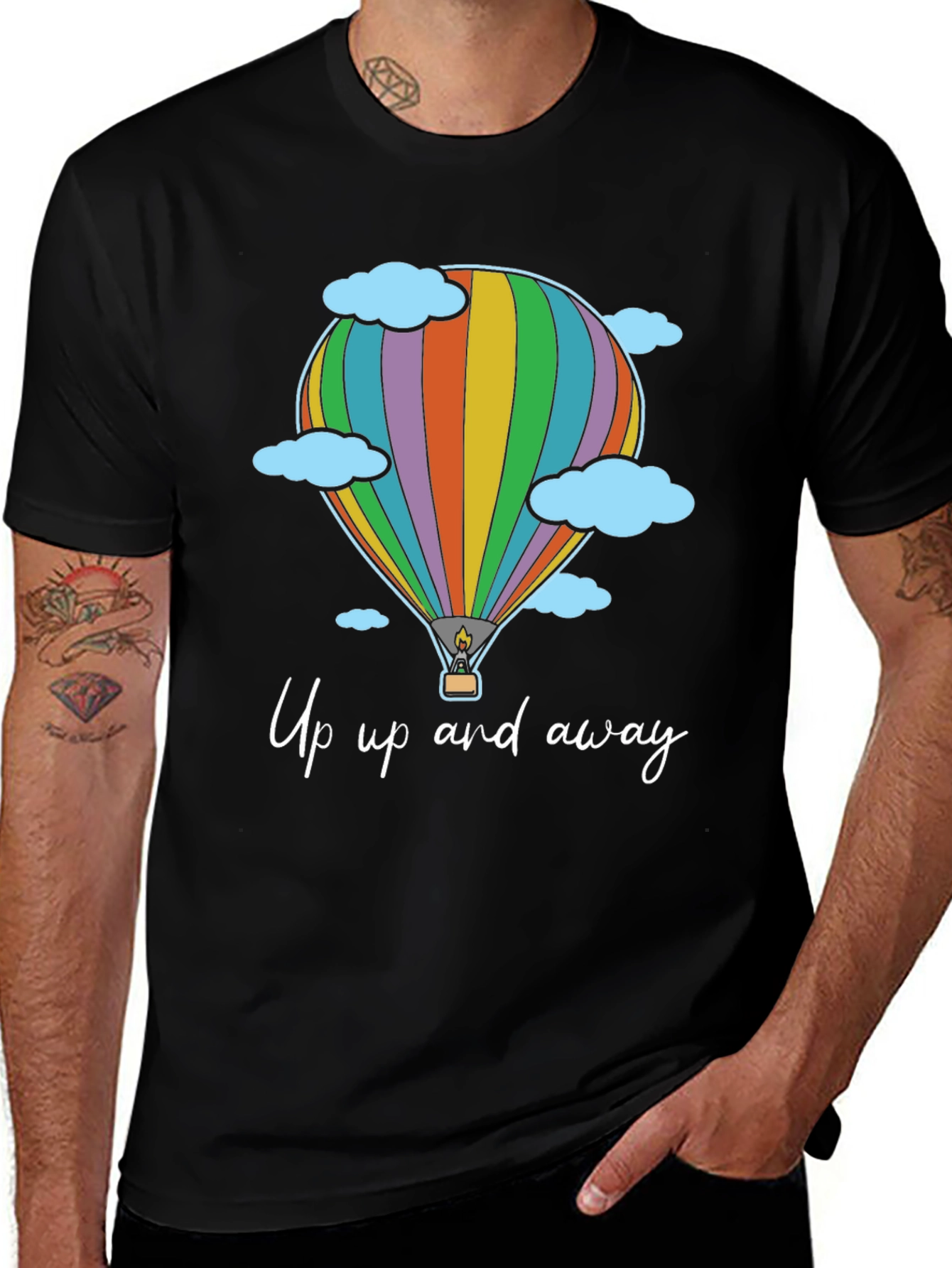 Up Up and Away Hot Air Balloon T-Shirt