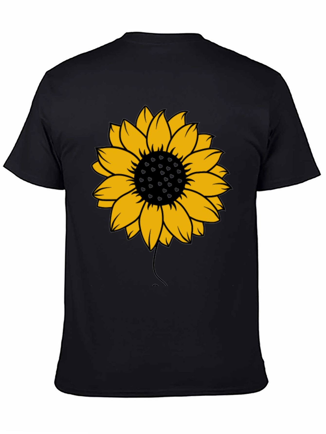 Sunflower Graphic Tee - Black Unisex T-Shirt