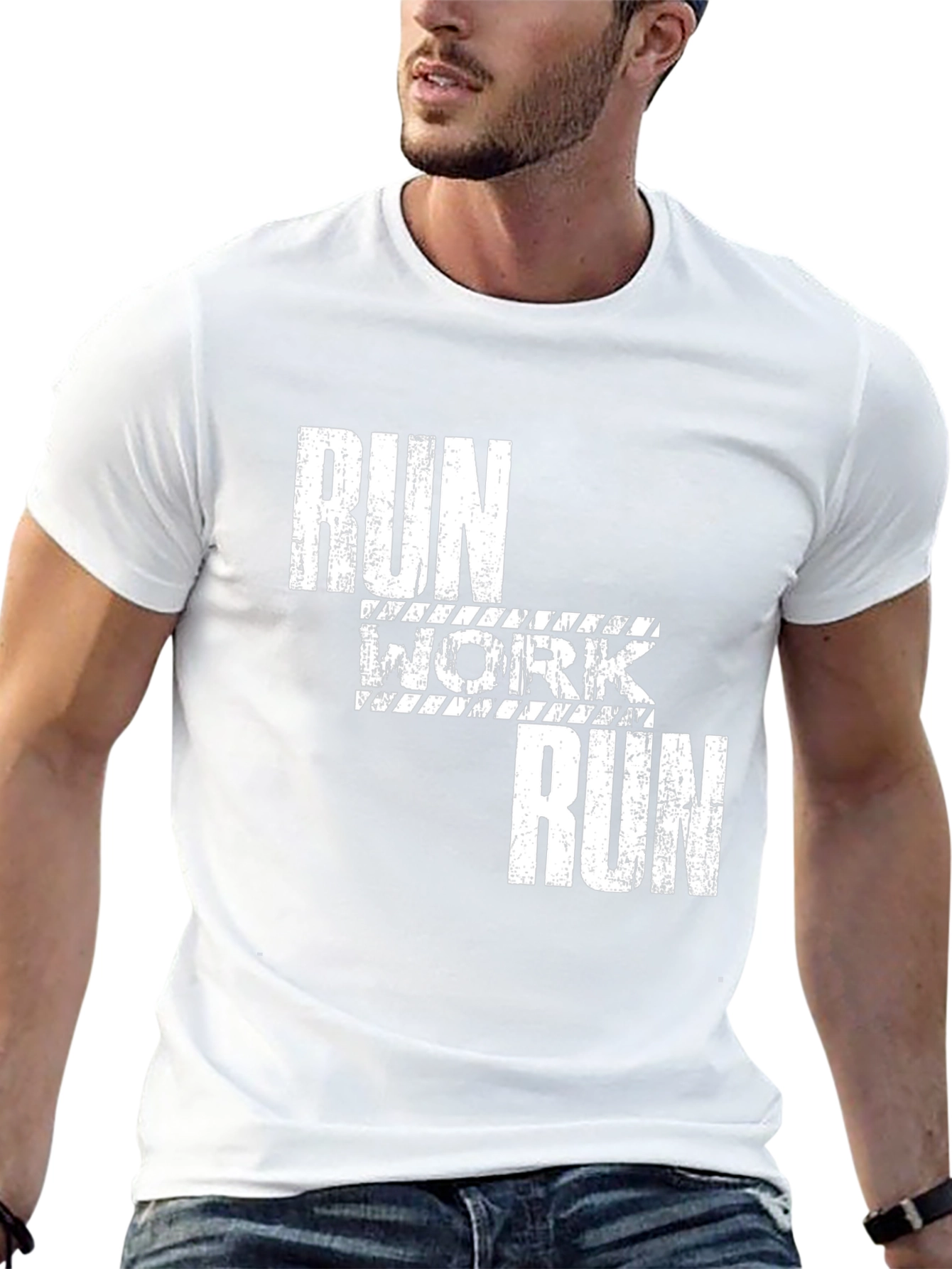 Run Work Run T-Shirt - Fitness Tee