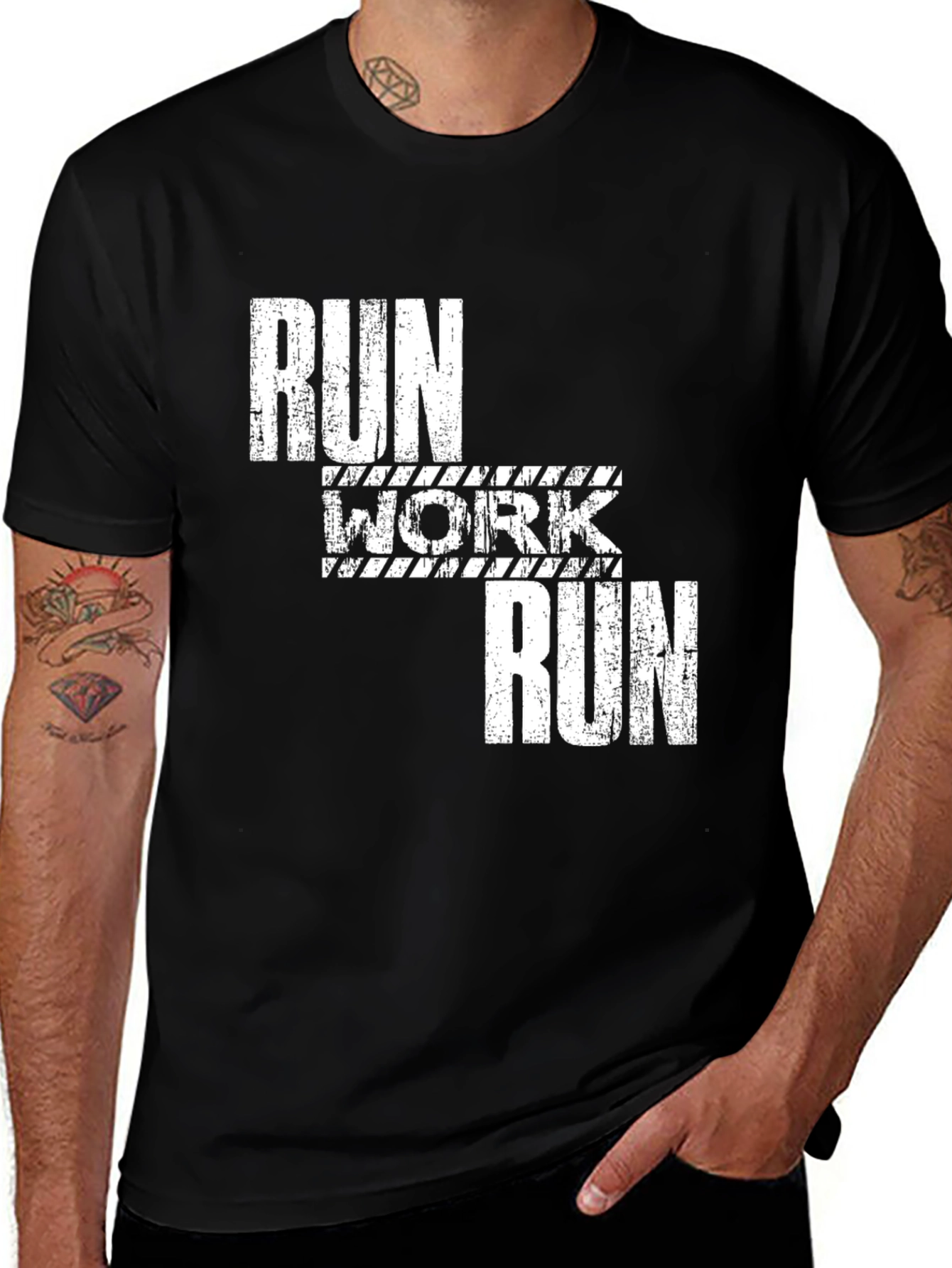 Run Work Run T-Shirt - Fitness Tee
