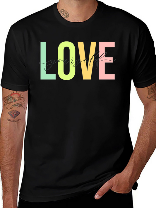 Love Yourself Graphic Tee - Stylish Black T-Shirt