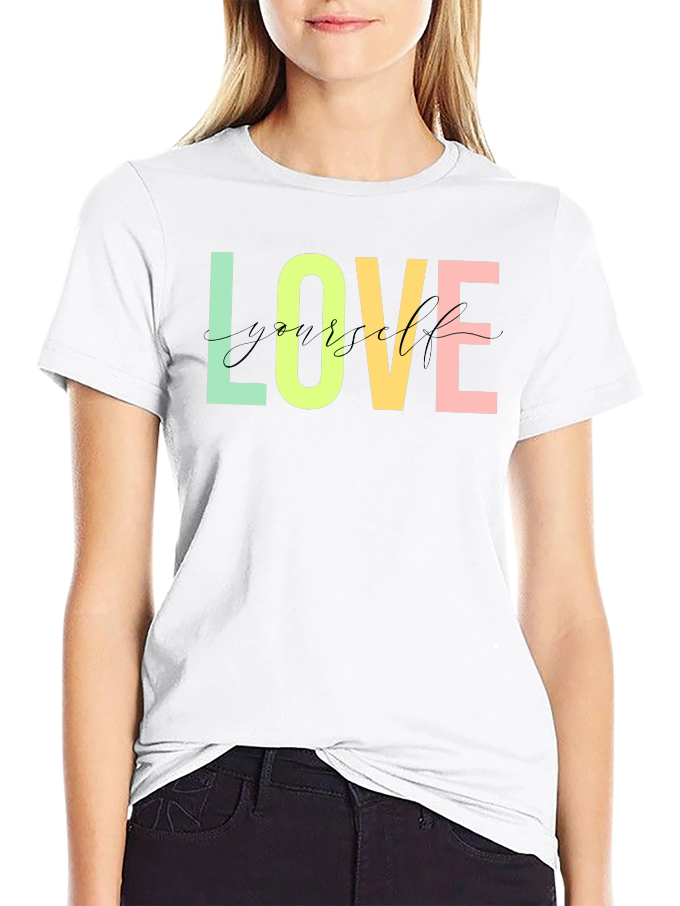 Love Yourself Graphic Tee - Stylish Black T-Shirt