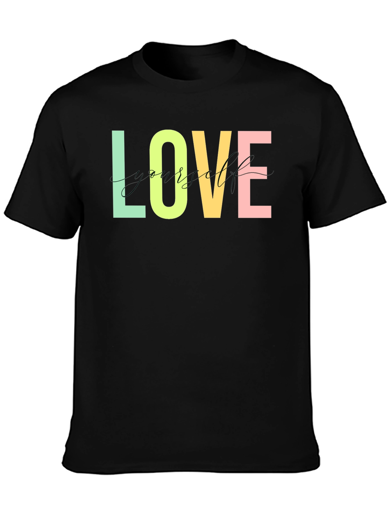 Love Yourself Graphic Tee - Stylish Black T-Shirt