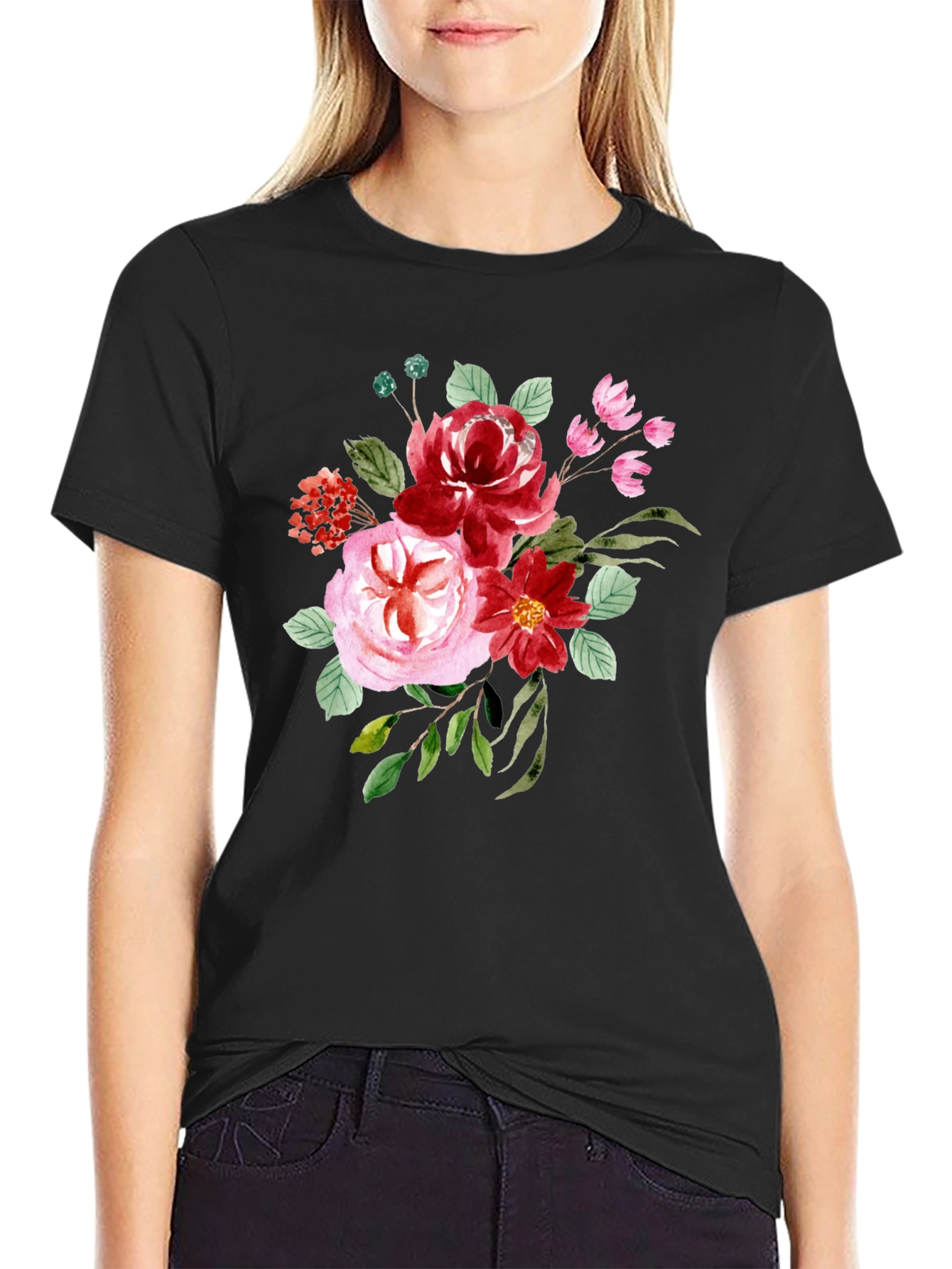 Floral Bouquet Graphic T-Shirt