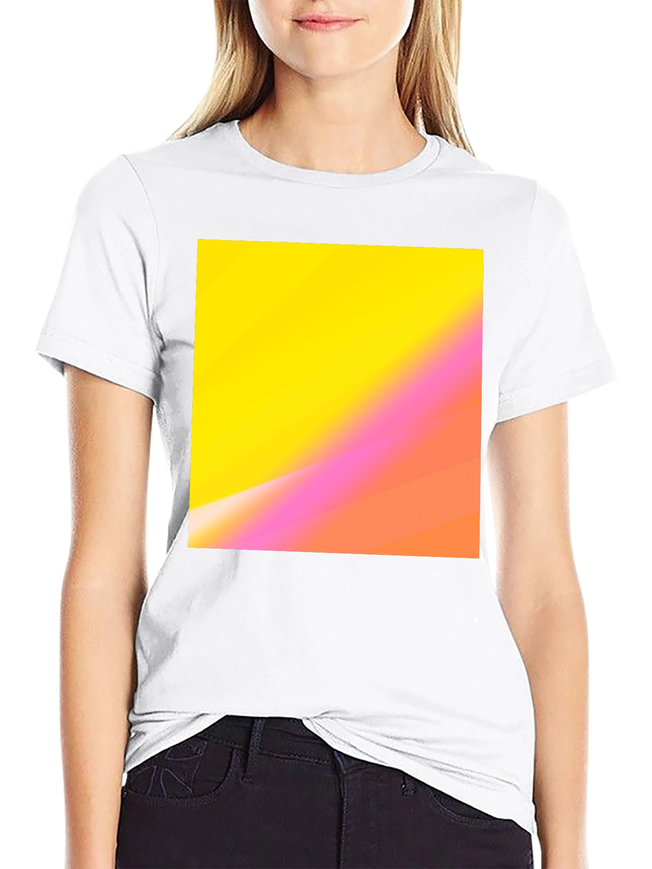 Gradient Square Tee - Casual Comfort