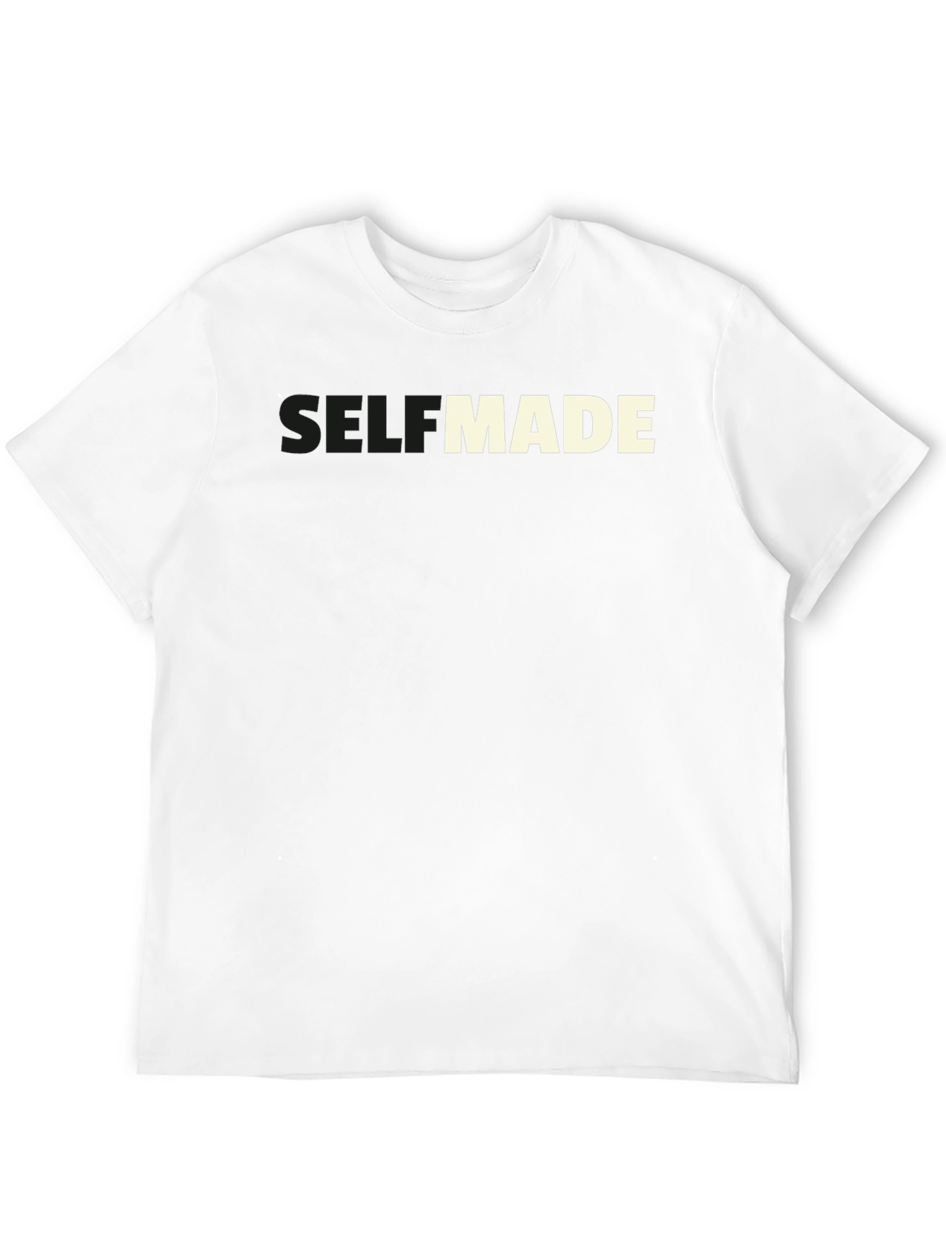 Self Made Black T-Shirt - Motivational Graphic Tee