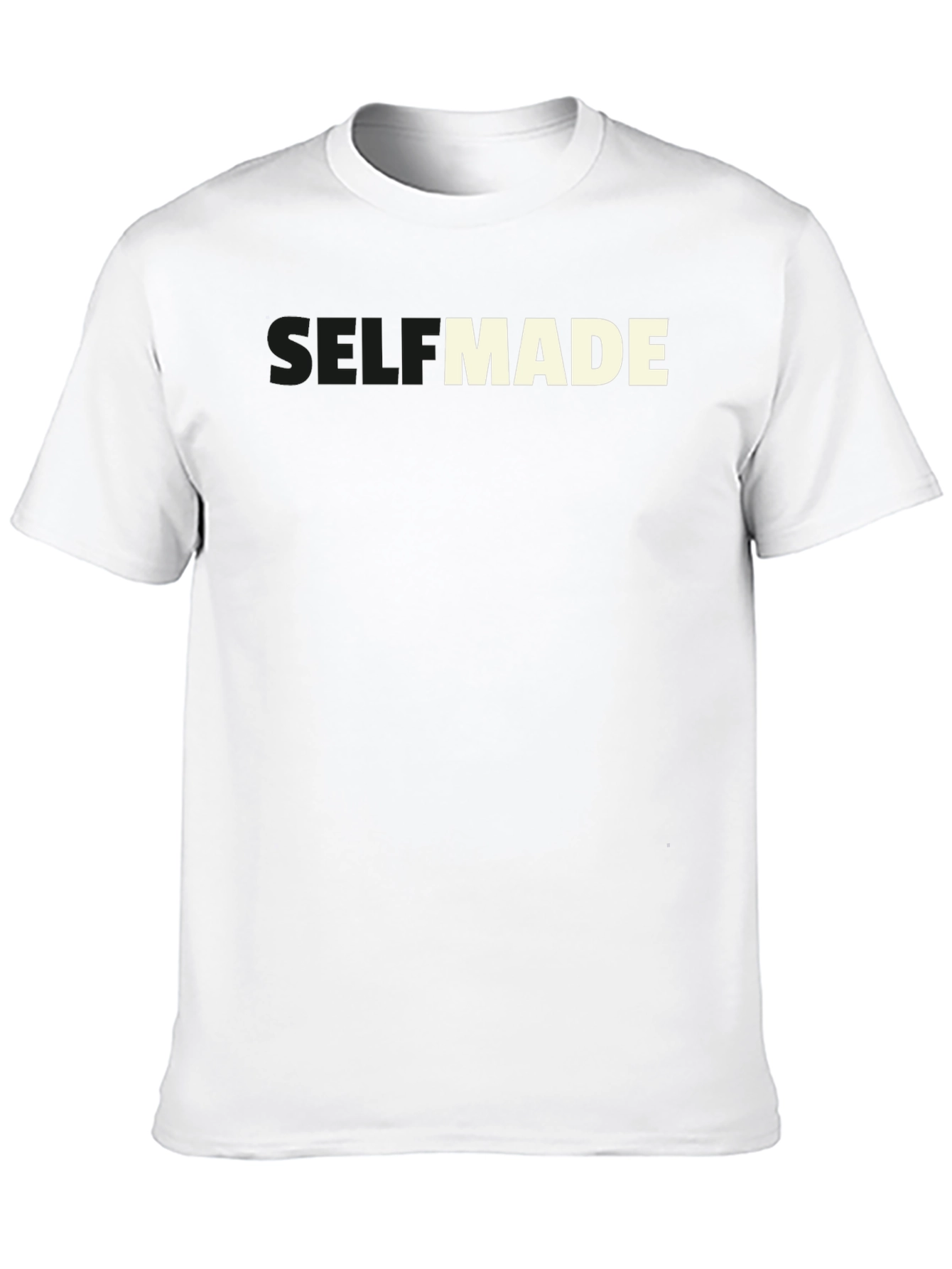 Self Made Black T-Shirt - Motivational Graphic Tee