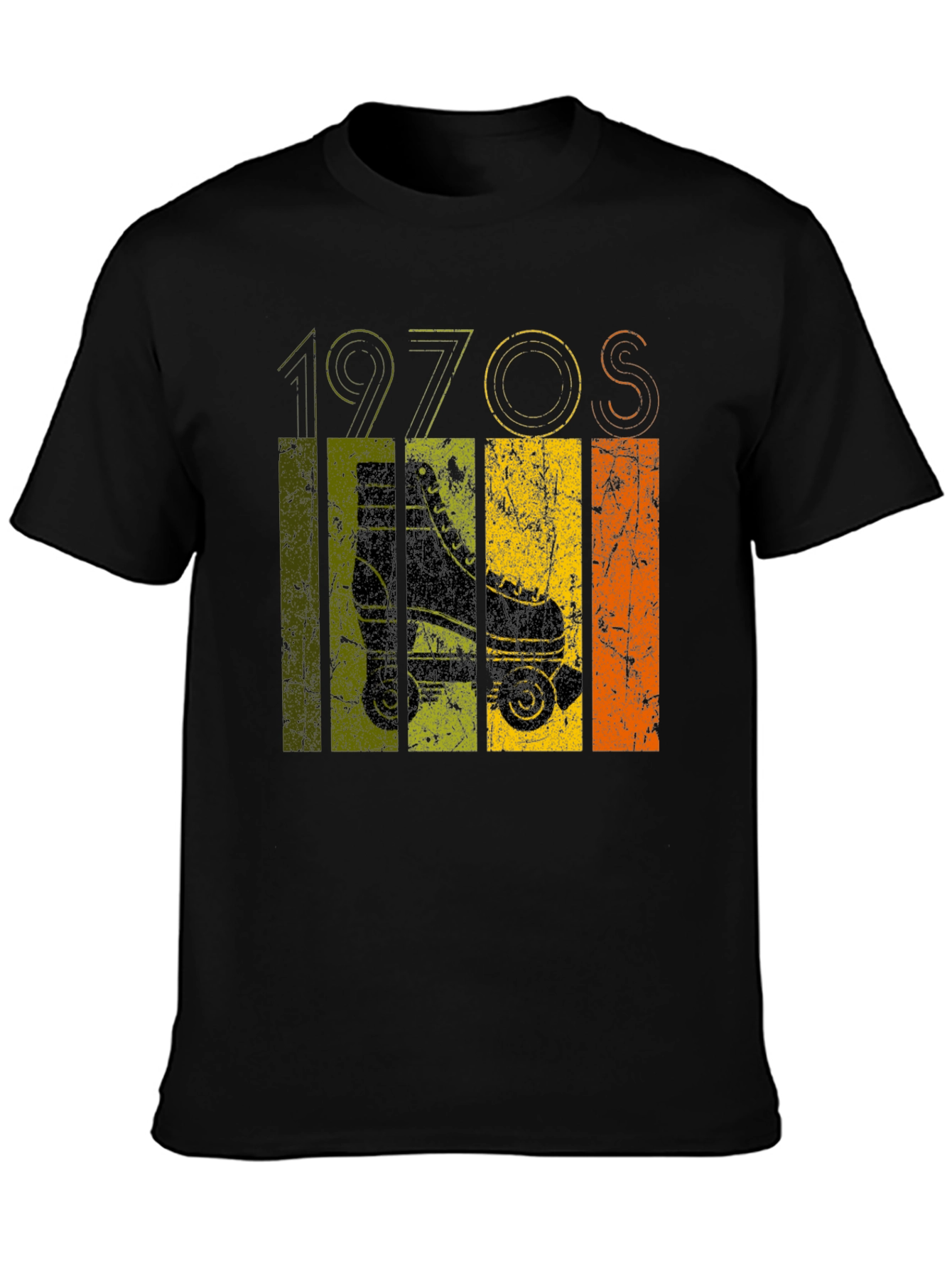 Retro 1970s Roller Skate Graphic T-Shirt
