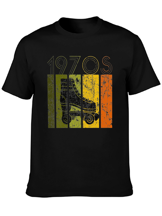 Retro 1970s Roller Skate Graphic T-Shirt