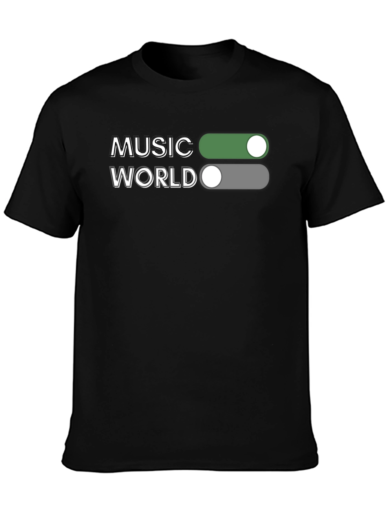 Music World Toggle On/Off Graphic Tee