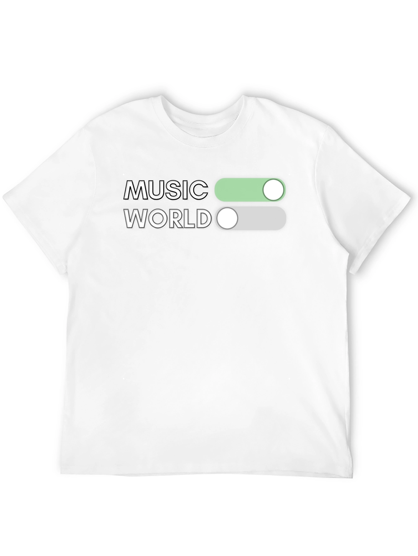 Music World Toggle On/Off Graphic Tee