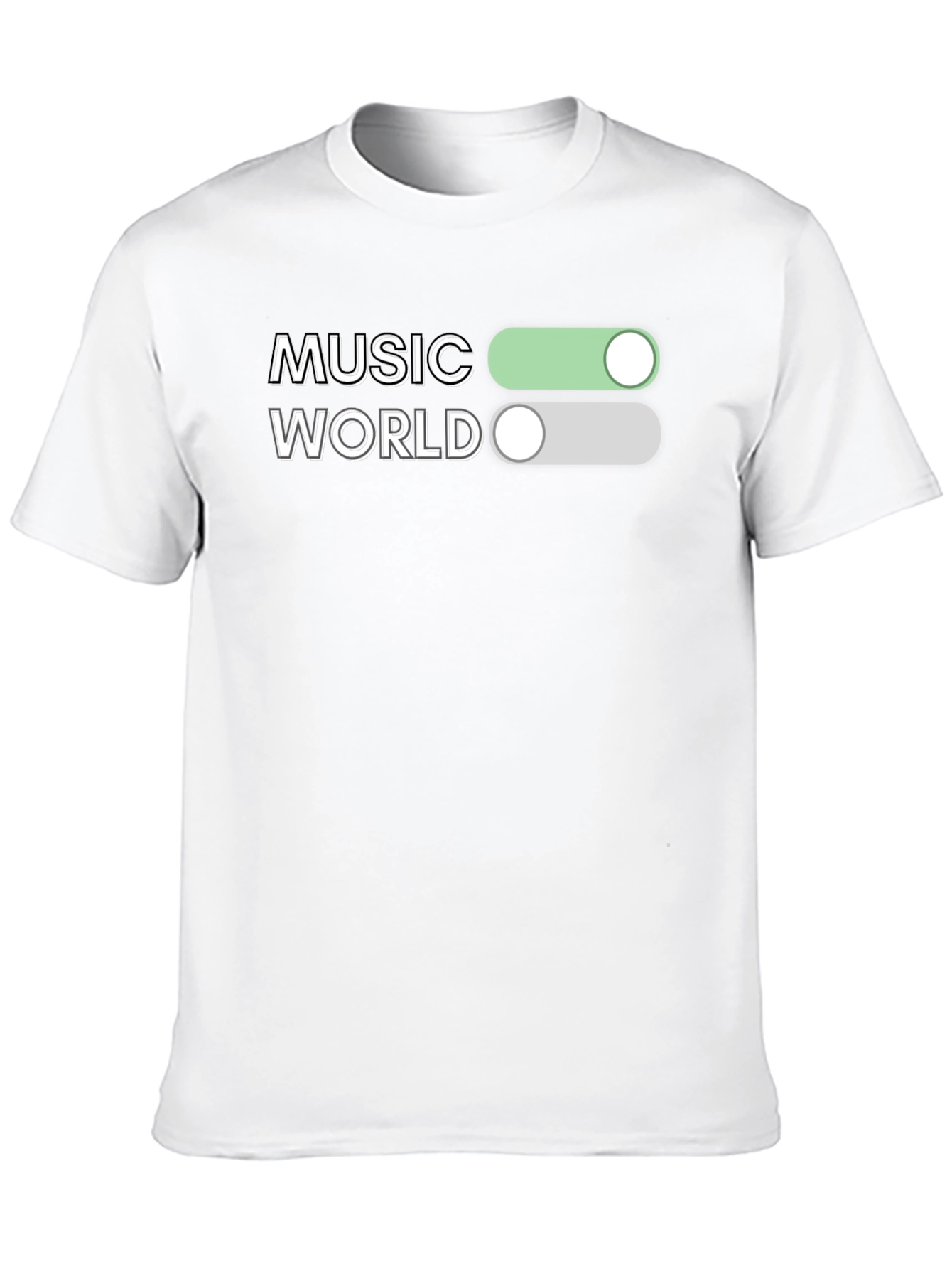 Music World Toggle On/Off Graphic Tee
