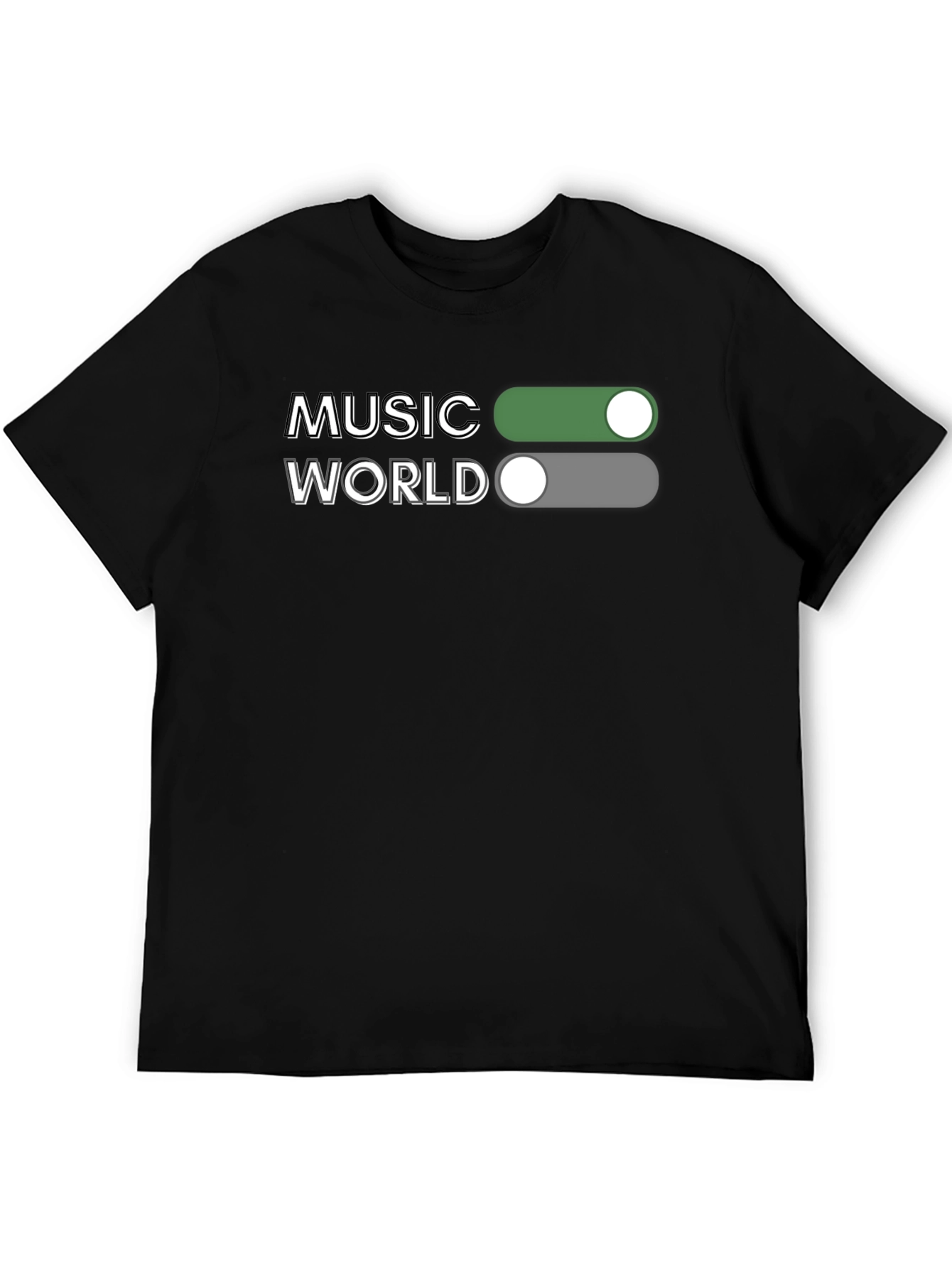 Music World Toggle On/Off Graphic Tee