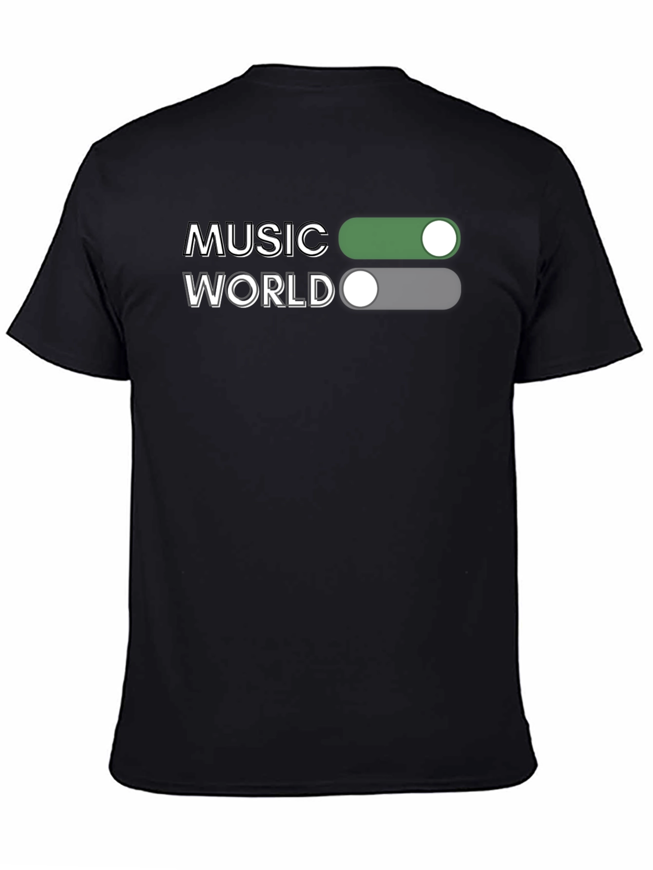 Music World Toggle On/Off Graphic Tee