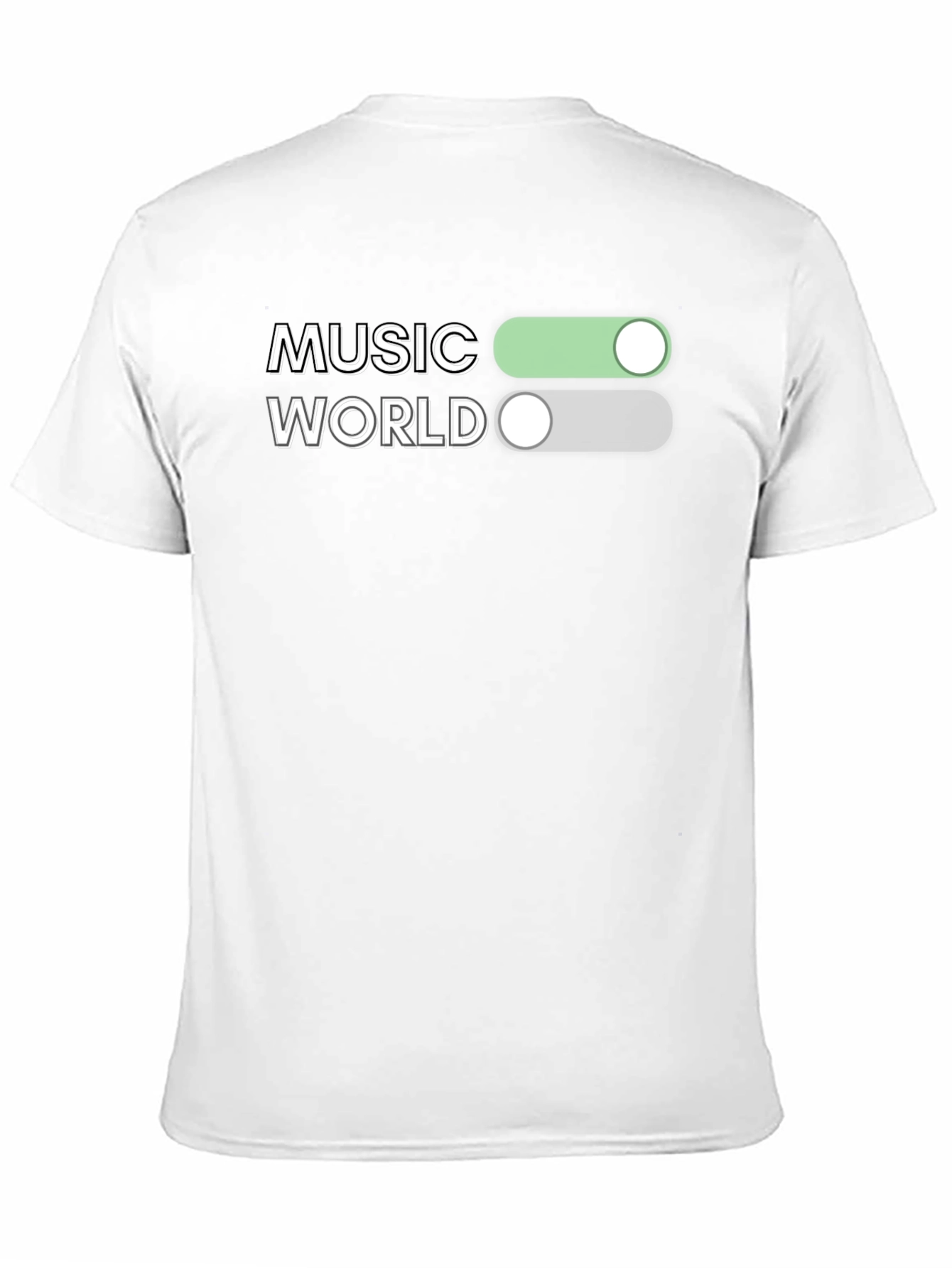 Music World Toggle On/Off Graphic Tee