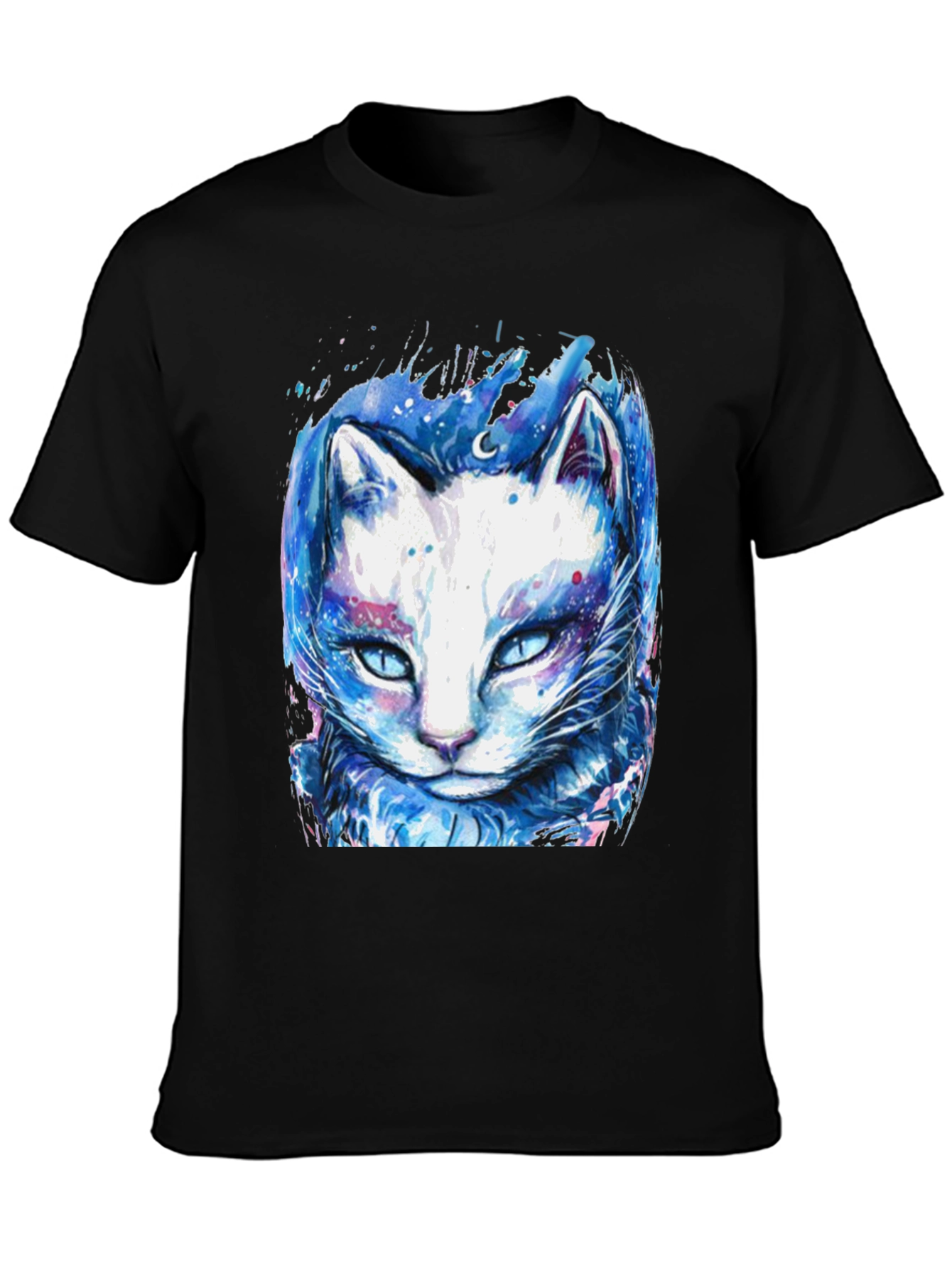 Cosmic Cat T-Shirt - Galaxy Feline Design