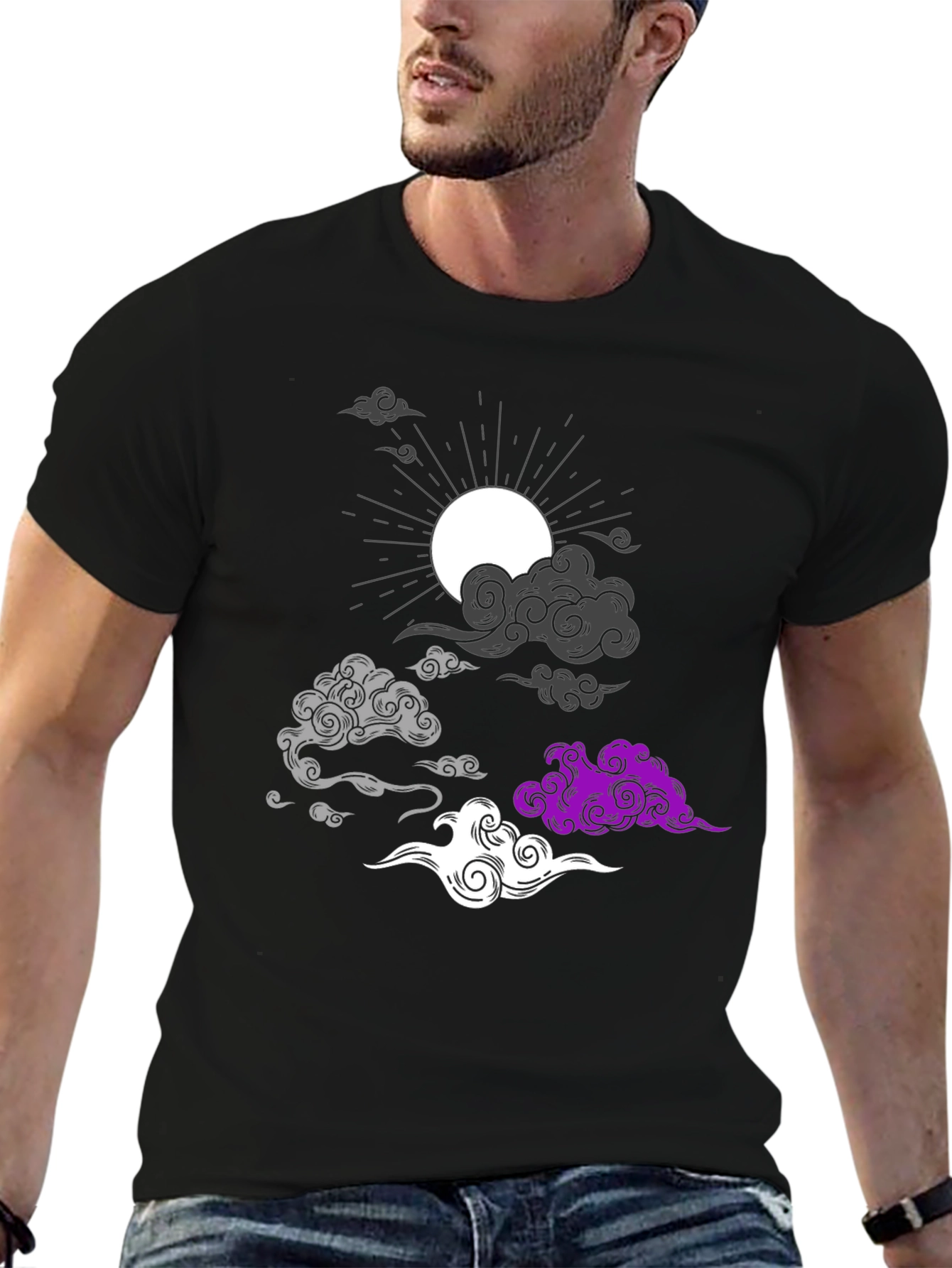 Asexual Pride Cloud T-Shirt - Stylish Ace Apparel