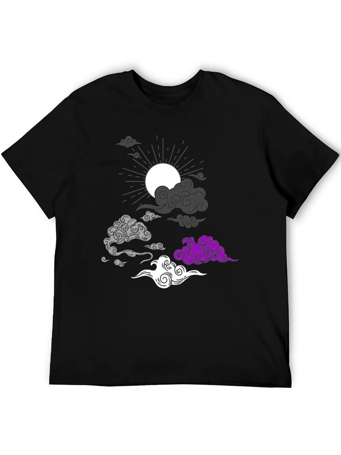 Asexual Pride Cloud T-Shirt - Stylish Ace Apparel