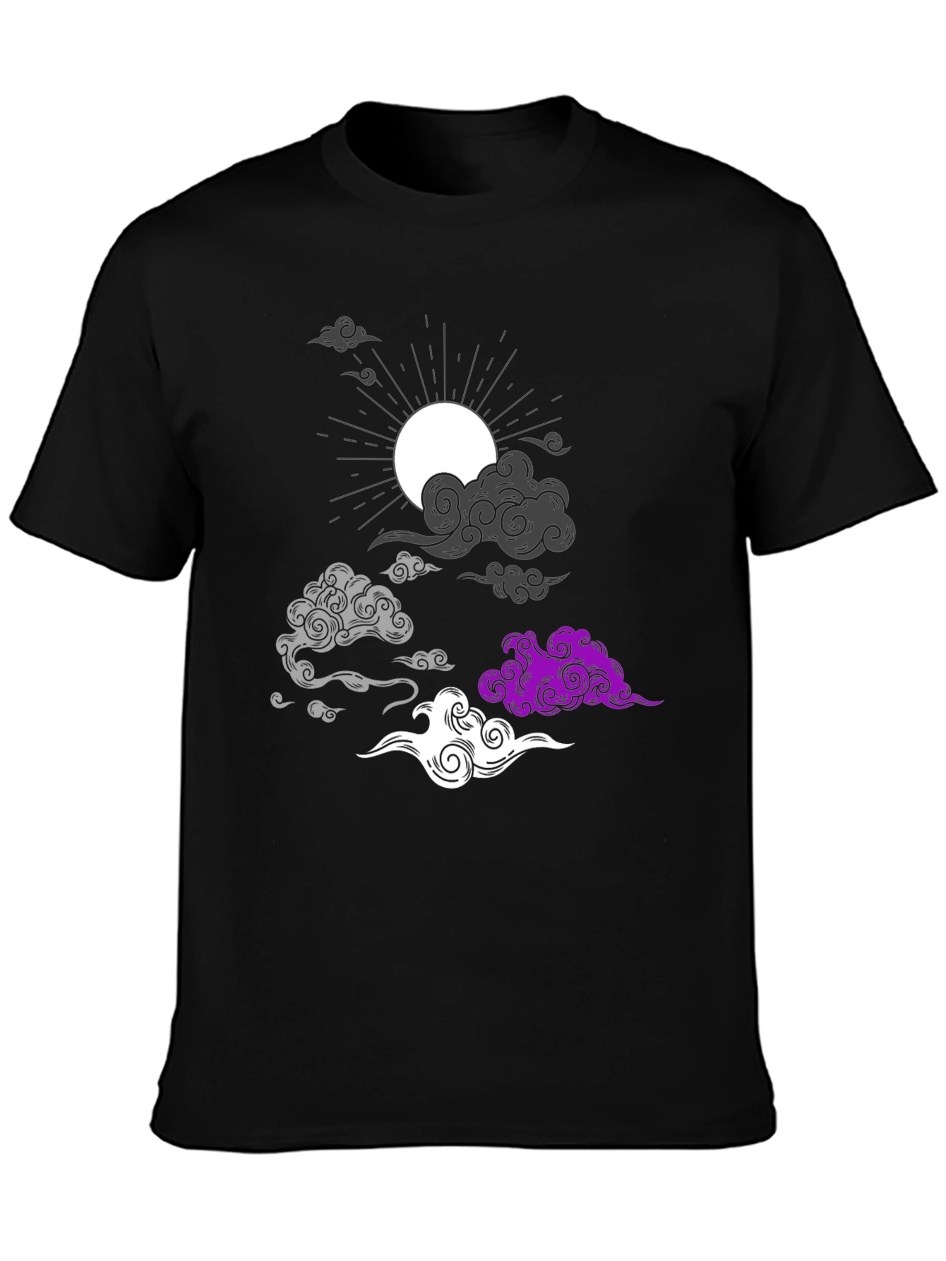 Asexual Pride Cloud T-Shirt - Stylish Ace Apparel