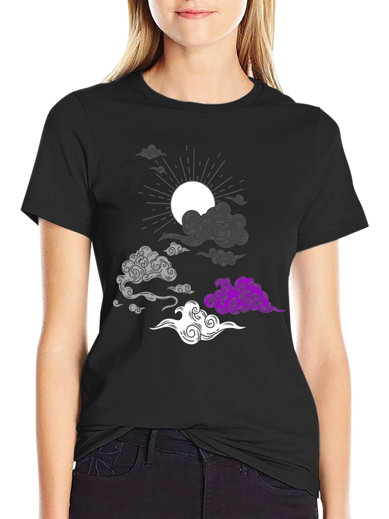 Asexual Pride Cloud T-Shirt - Stylish Ace Apparel