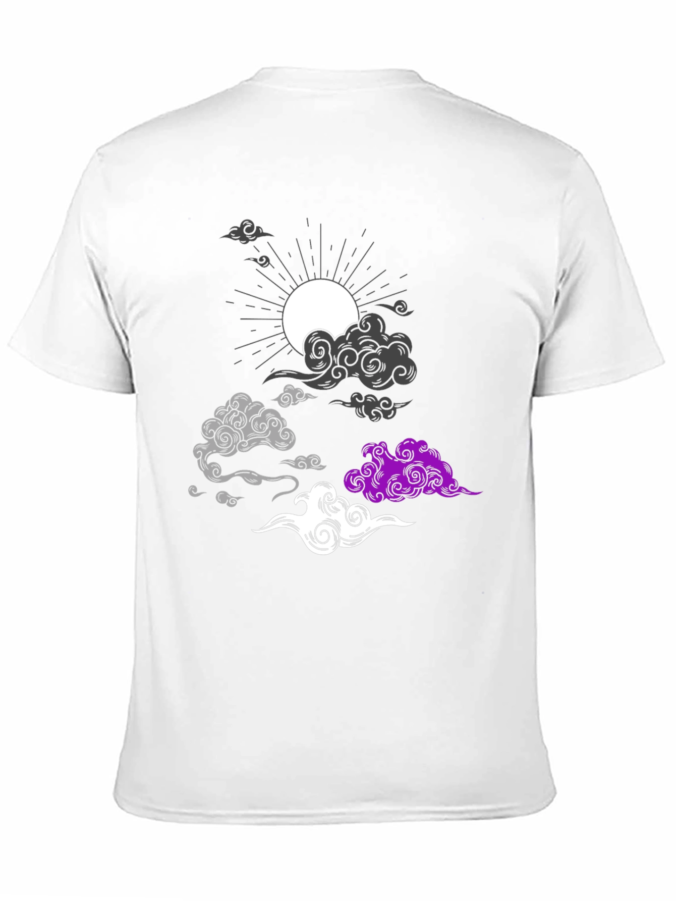 Asexual Pride Cloud T-Shirt - Stylish Ace Apparel