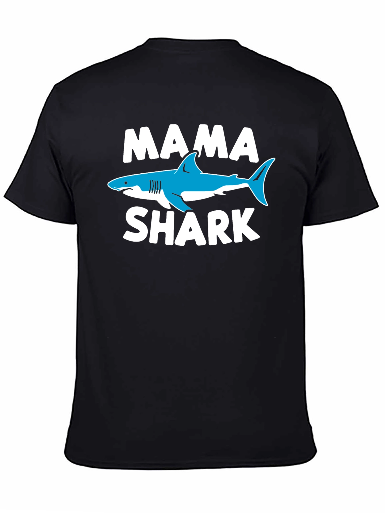 Mama Shark Graphic Tee - Black