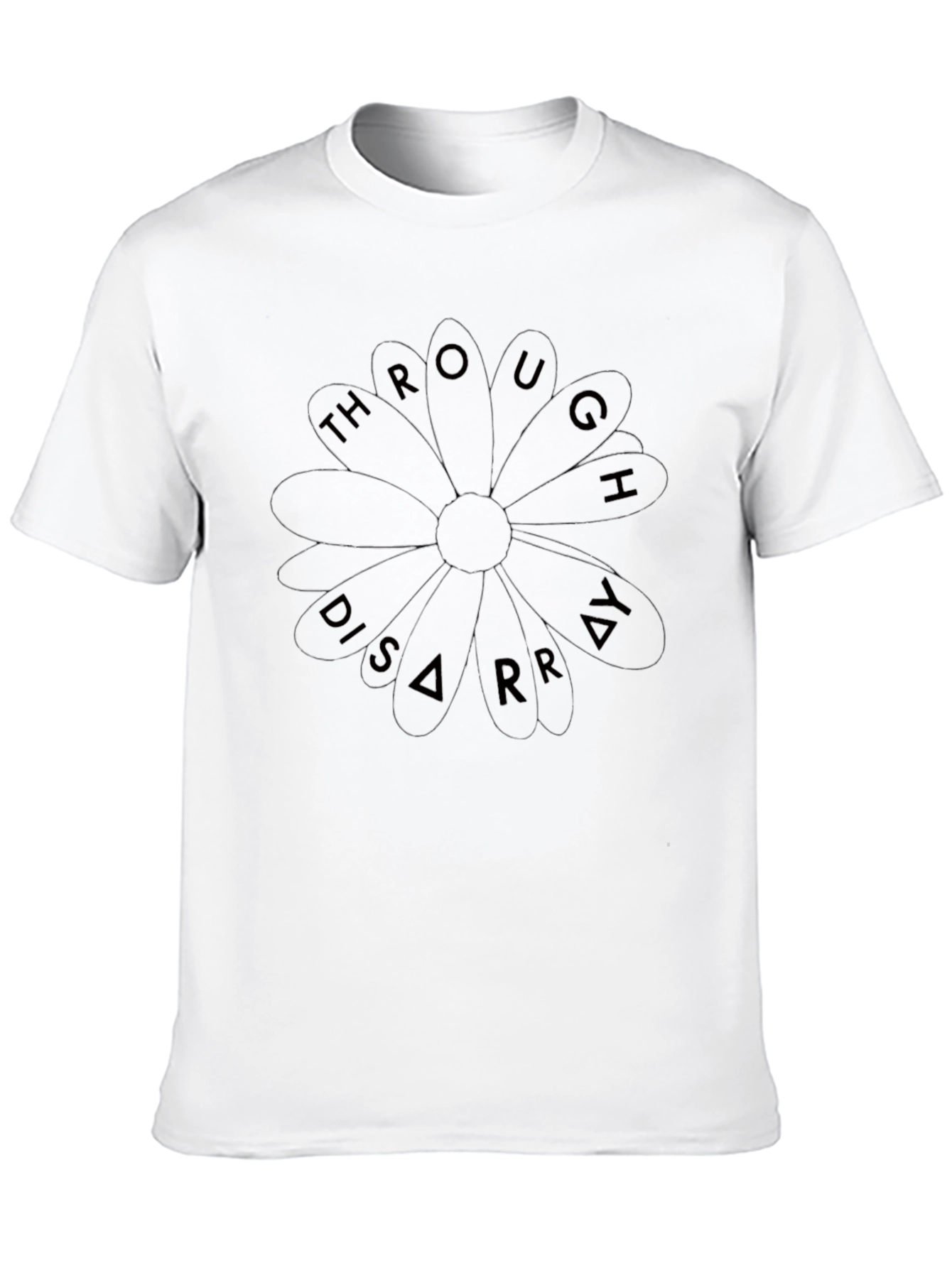 Through Disarray Black T-Shirt