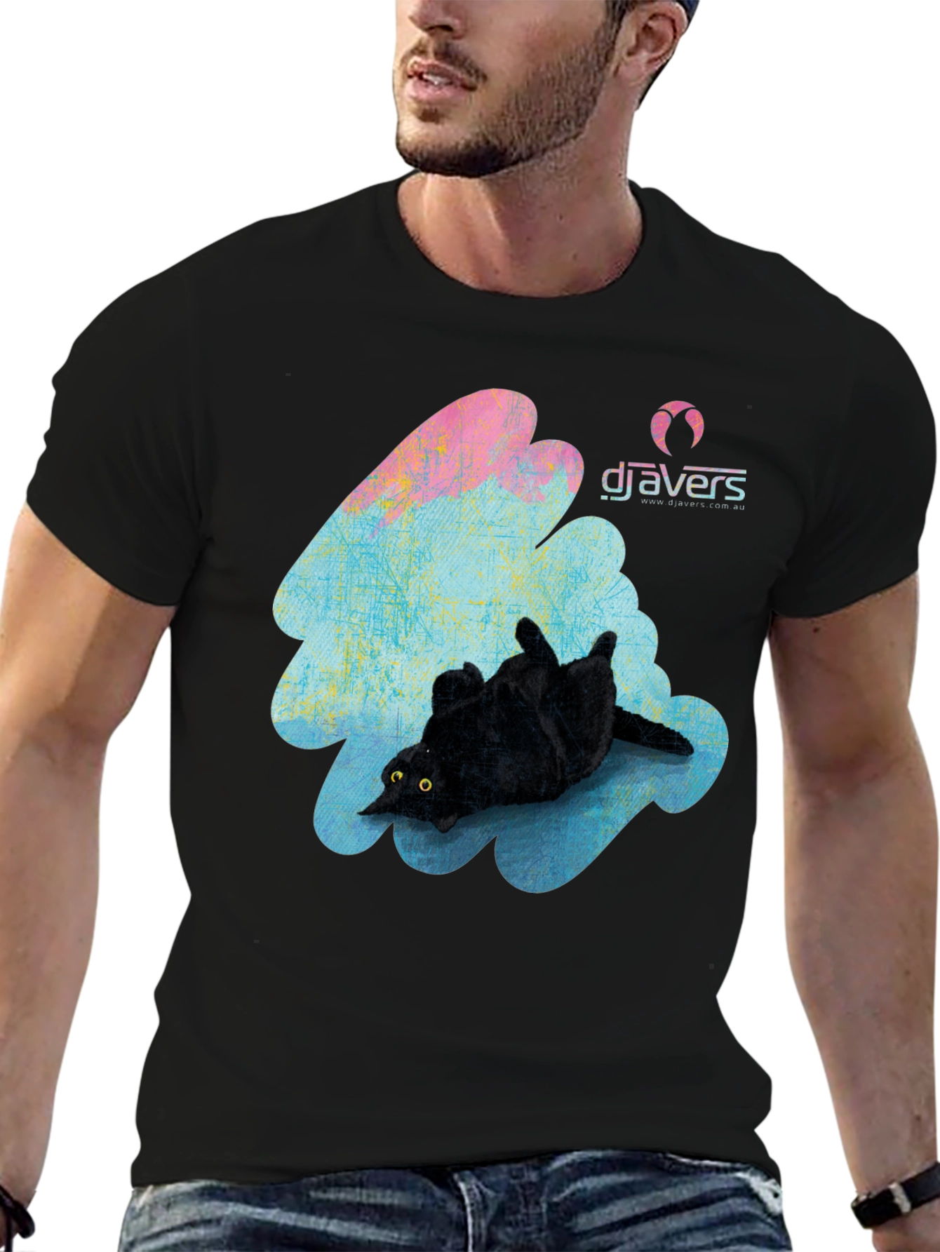 Black Cat Graphic T-Shirt