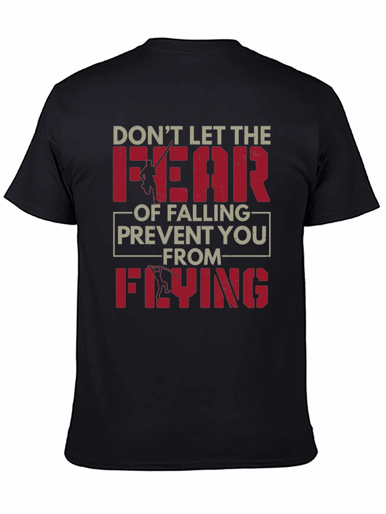 Fear of Falling Flying Black Graphic Tee