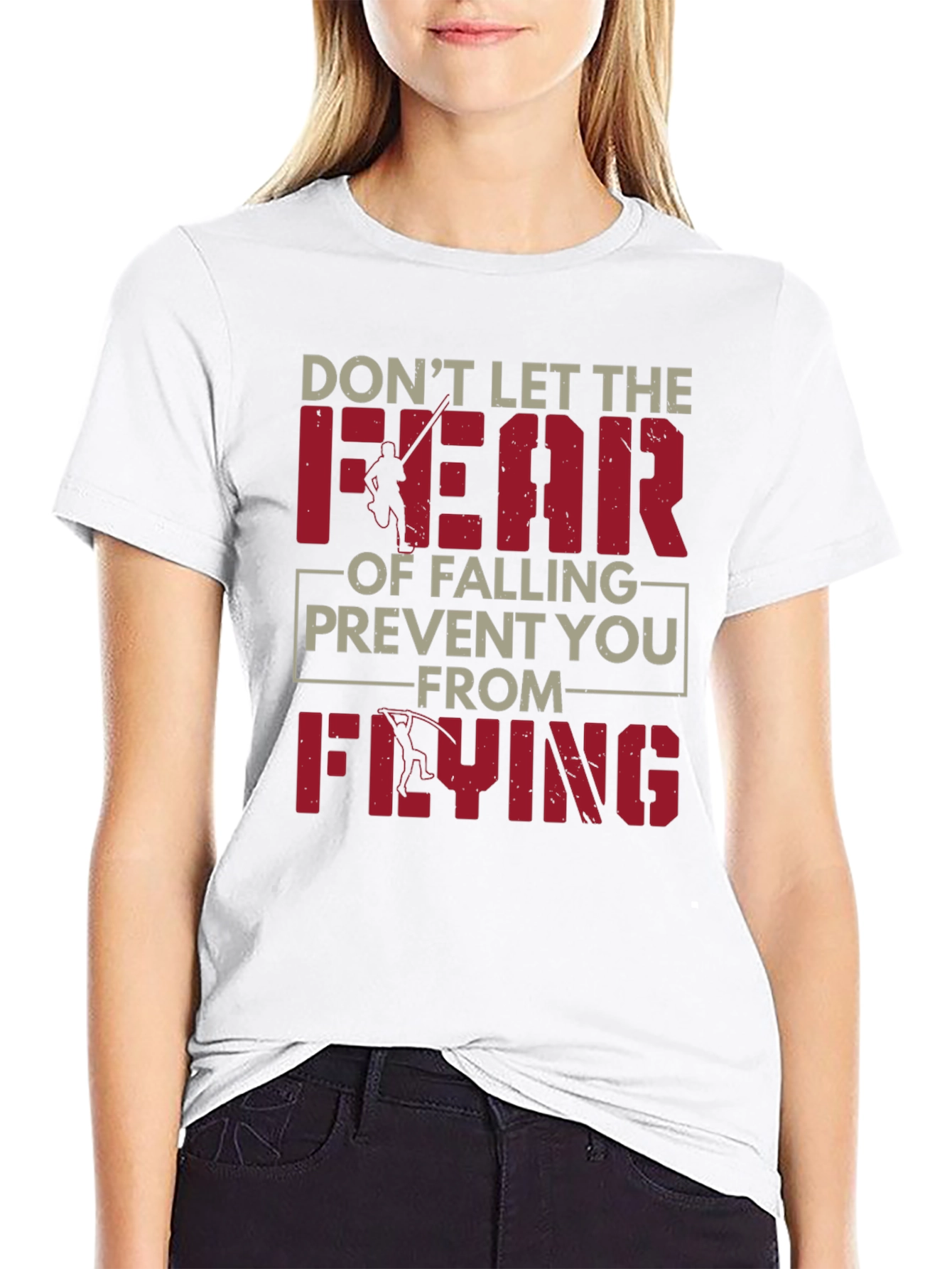Fear of Falling Flying Black Graphic Tee