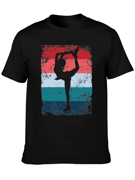 Retro Figure Skating T-Shirt - Vintage Style Skater Tee